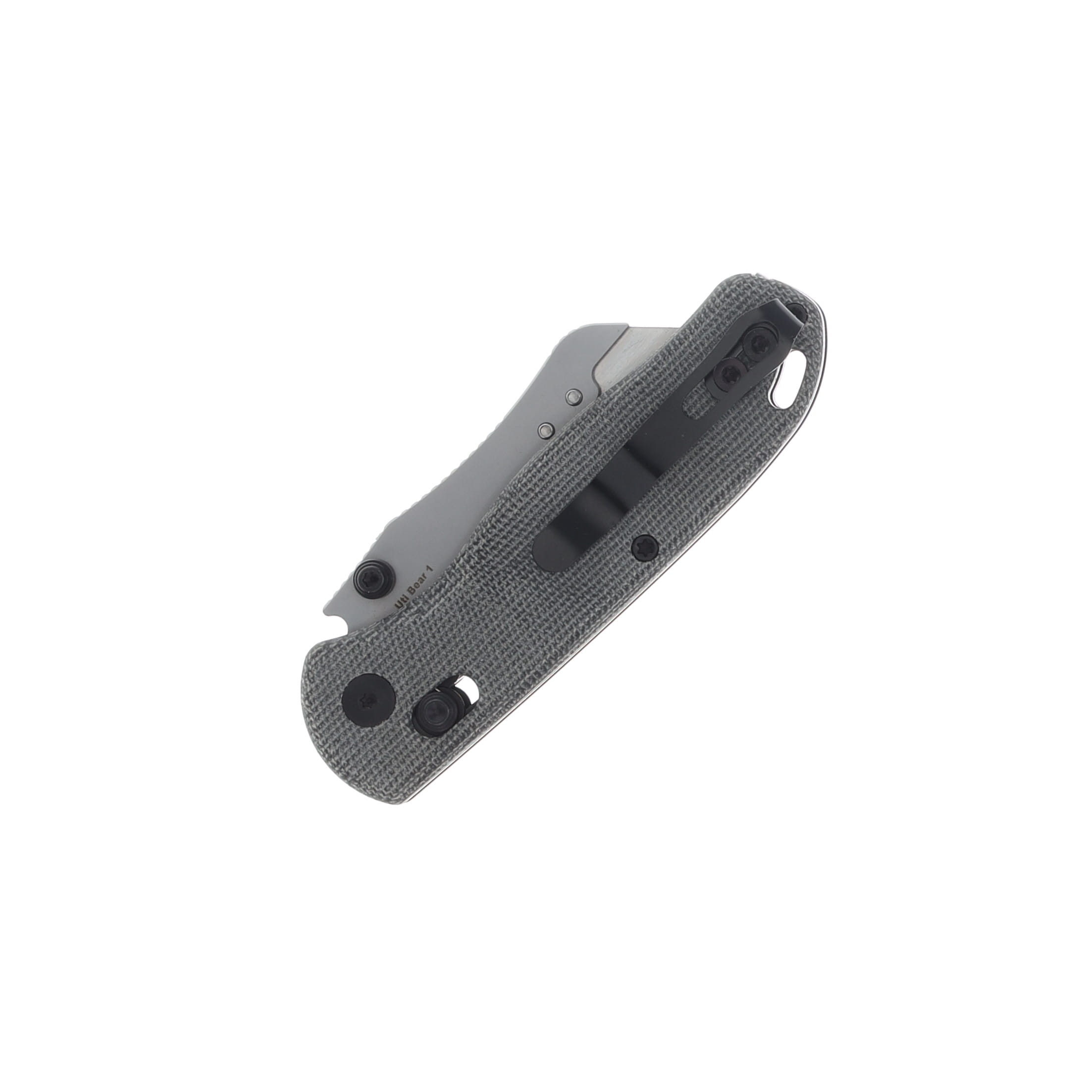 Kizer Drop Bear Utility Knife Azo Dark Gray 2.74in Plain Satin Utility V3619JA3 View 4