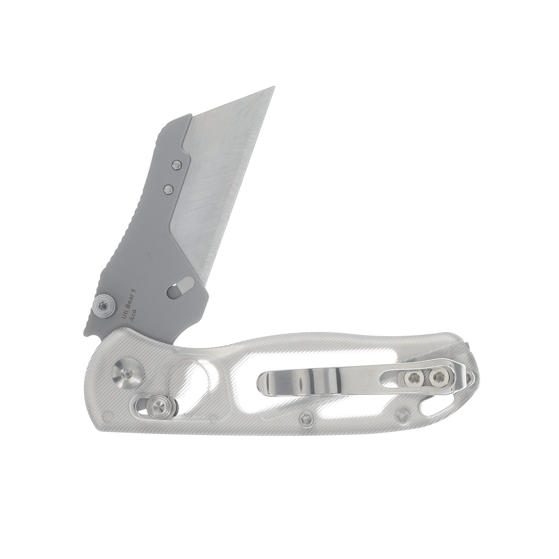 Kizer Drop Bear Utility Azo Design Clear 2.74 Inch Plain Satin Utility V3619JA5 View 4