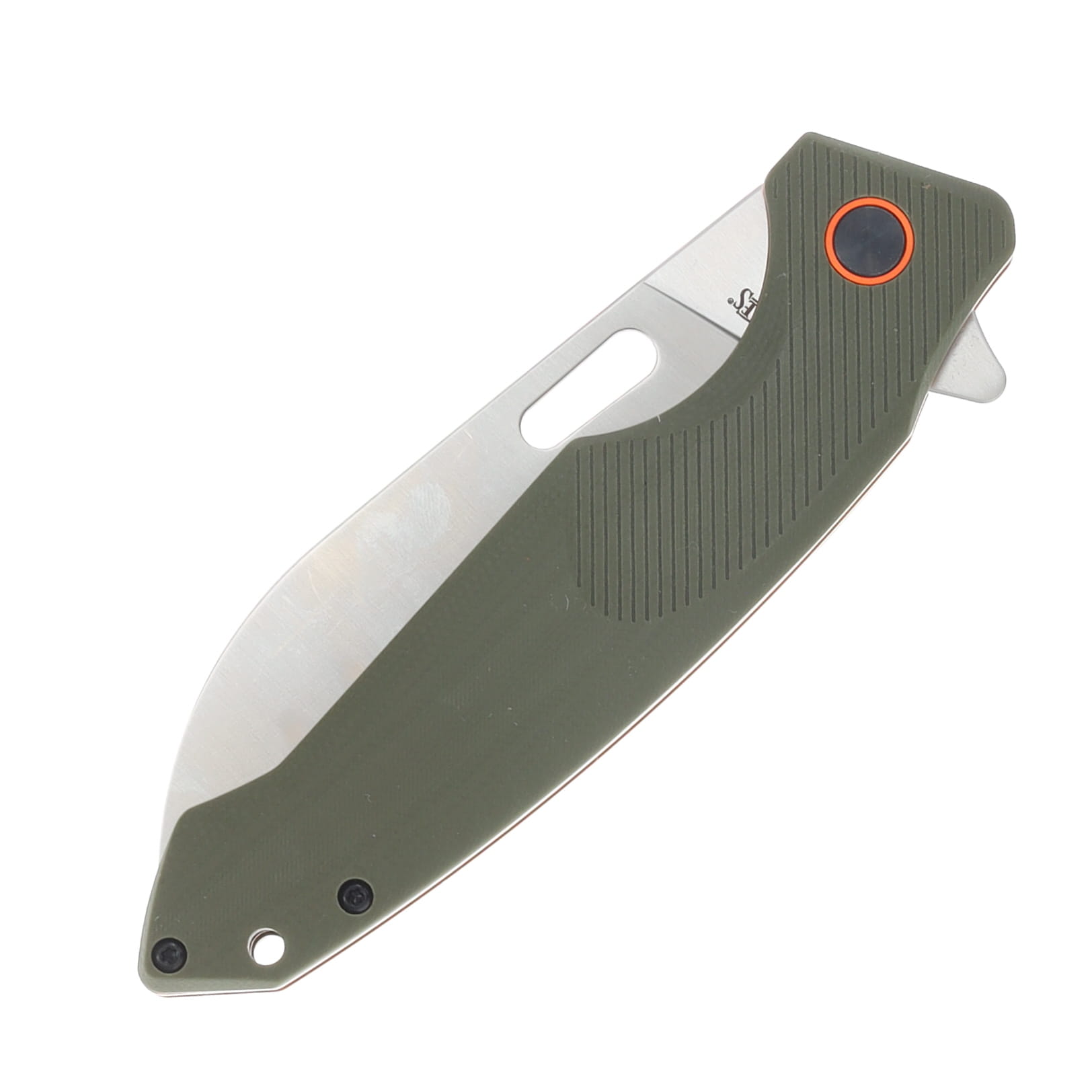 Marbles OD Green G10 Linerlock Folding Knife 3.75in Satin Sheepsfoot Blade MR733 View 5