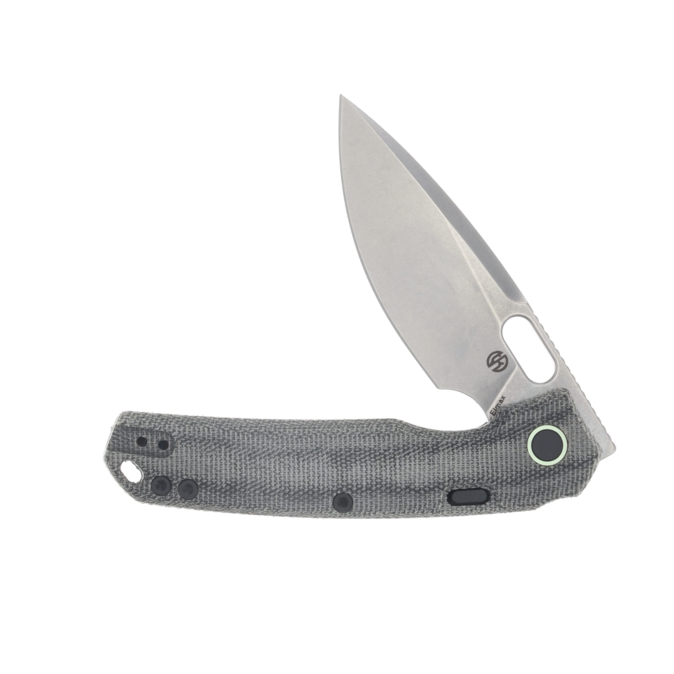 Vosteed Psyop Top Liner Lock Knife Black 3.32in Stonewash Drop Point Blade A2211 View 3