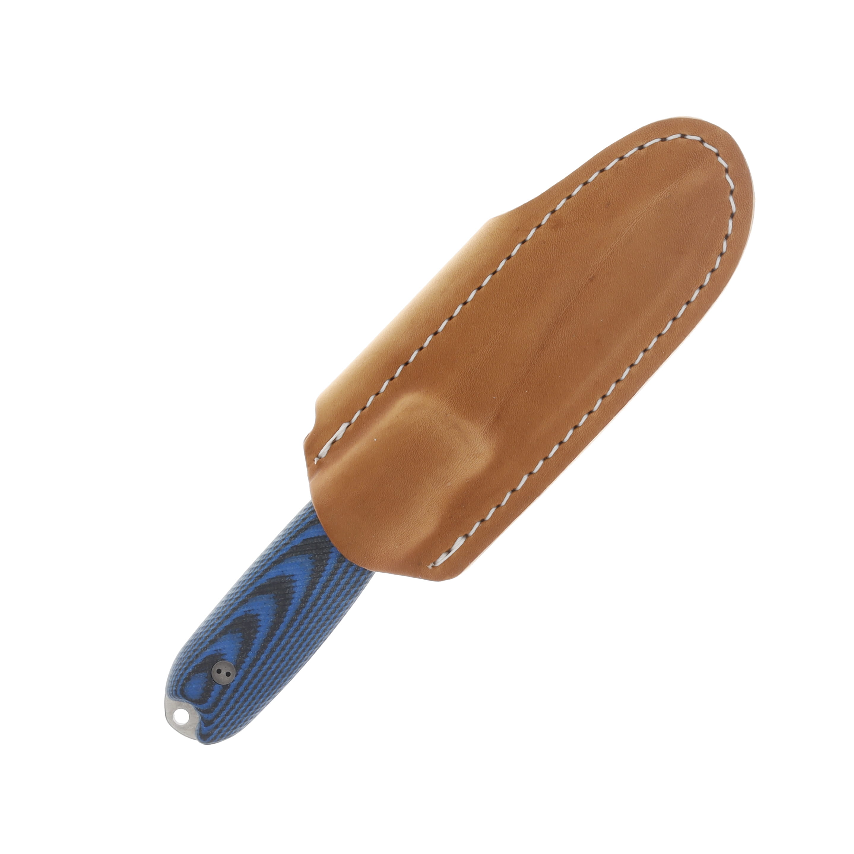 Bradford Limited Guardian 3.5 Blue - Black 3.5in Plain Stonewash Drop Point BRAD3320 View 3