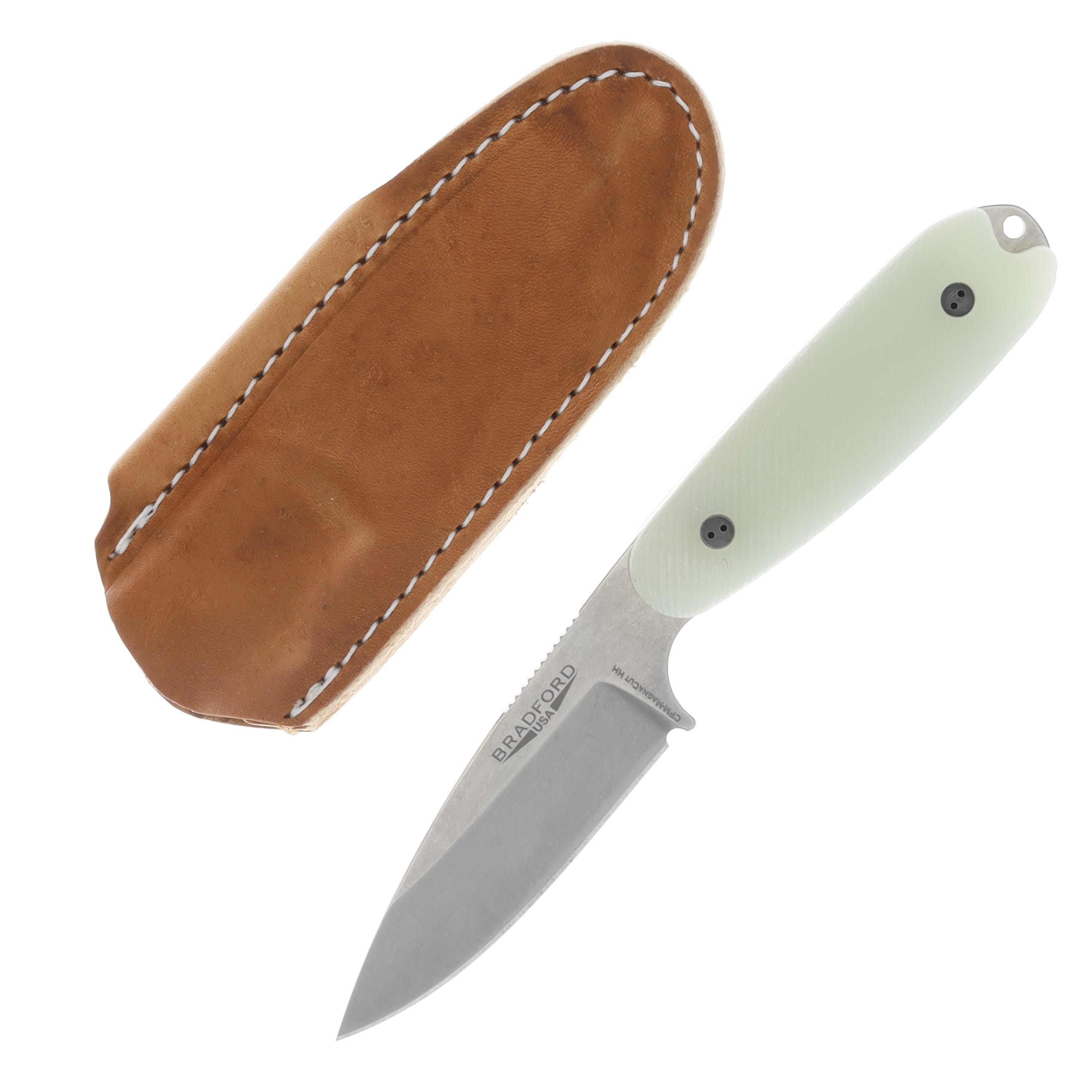 Bradford Limited Guardian 3.5 Ghost 3.5in Plain Stonewash Drop Point BRAD3321 View 1