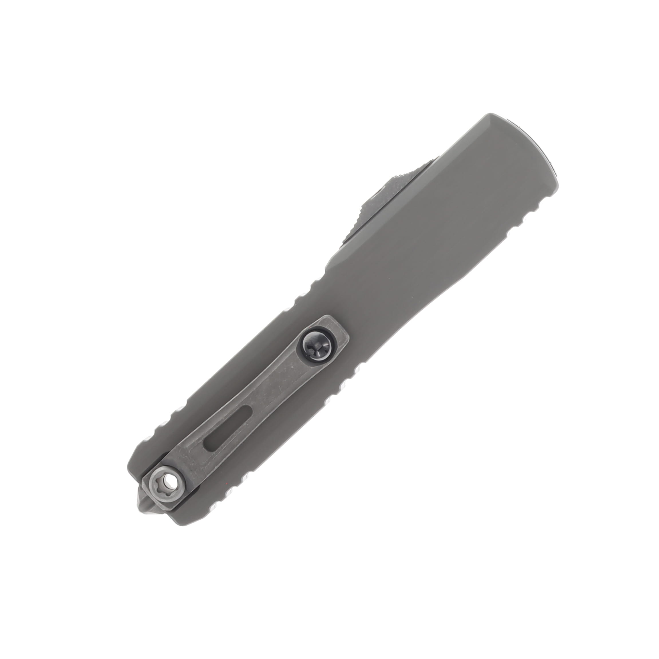 Microtech Ultratech GEN III D/E ZBP OTF Natural Clear 3.55in Part Serr Apoc Dagger AUMT112211APNC View 2