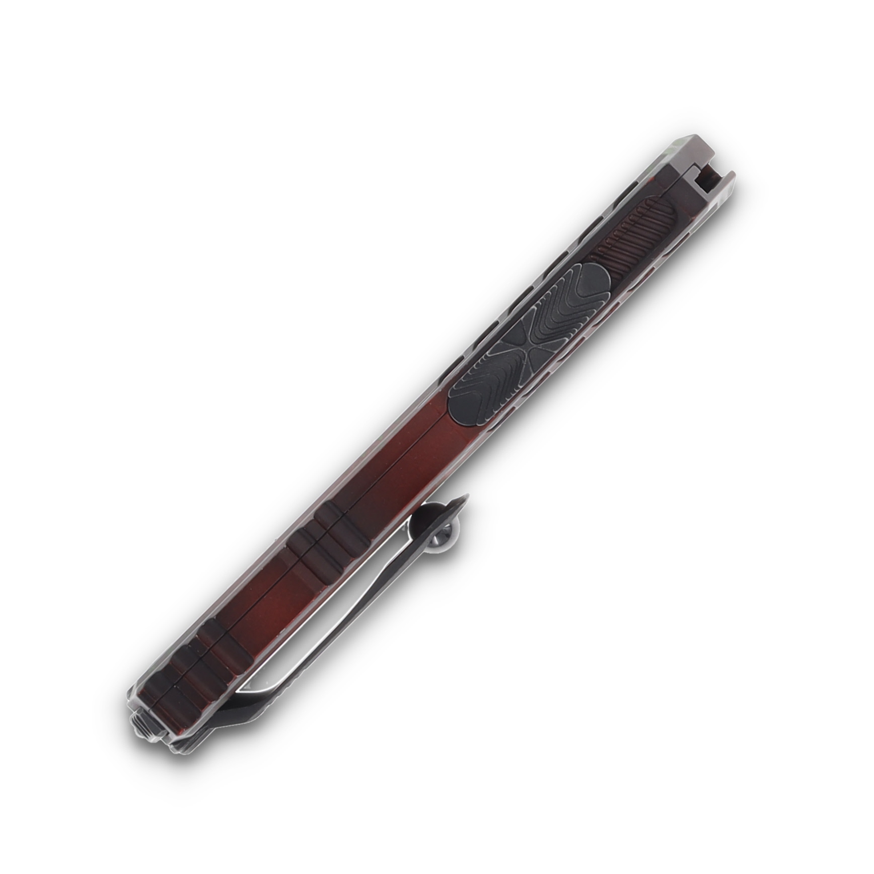 Microtech Cypher II Signature Series OTF Automatic Knife Red X-51 AUMT12421RDX51S View 6