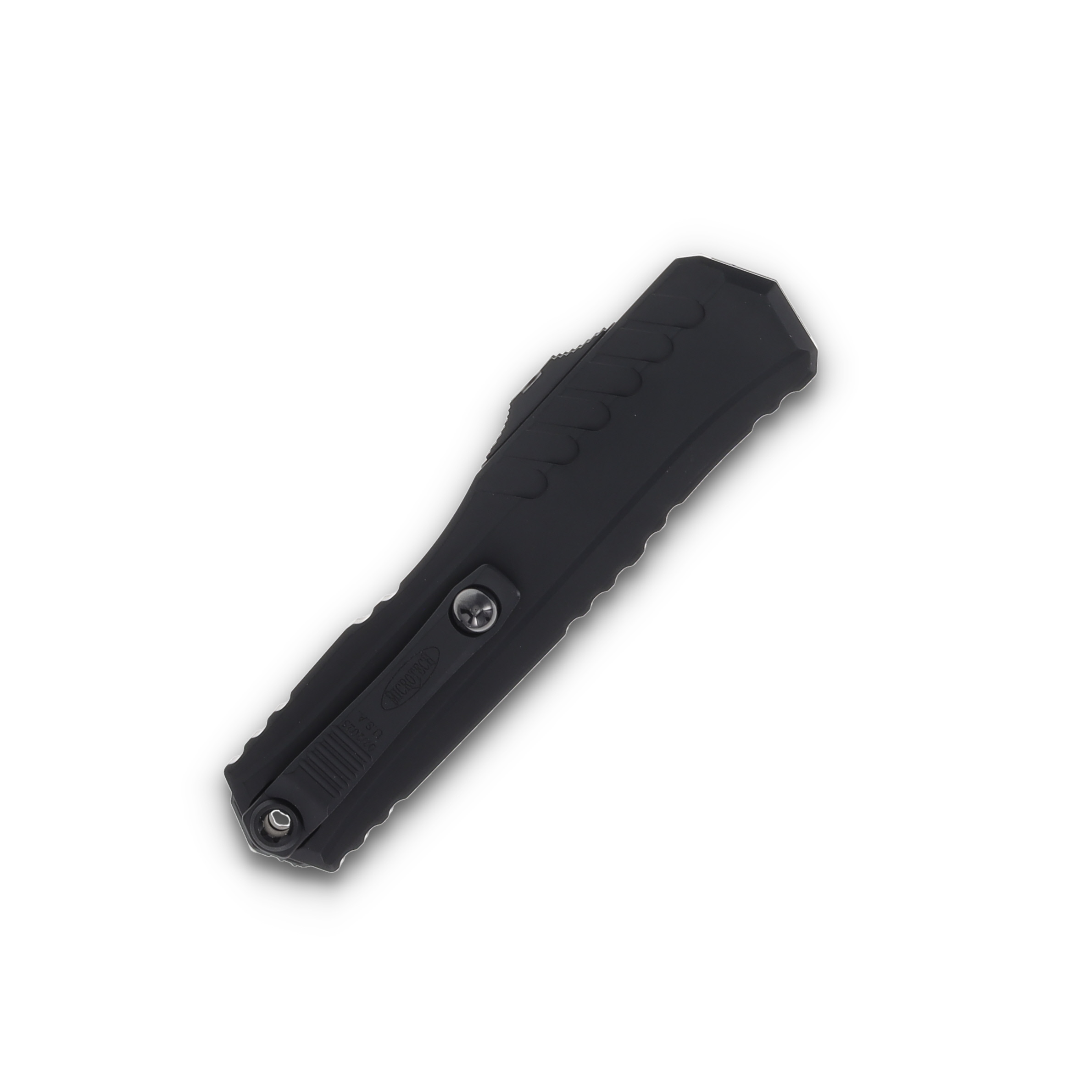 Microtech Knives Cypher II D/E OTF Auto Tactical Black 3.5in Part Serr Dagger AUMT12422T View 2