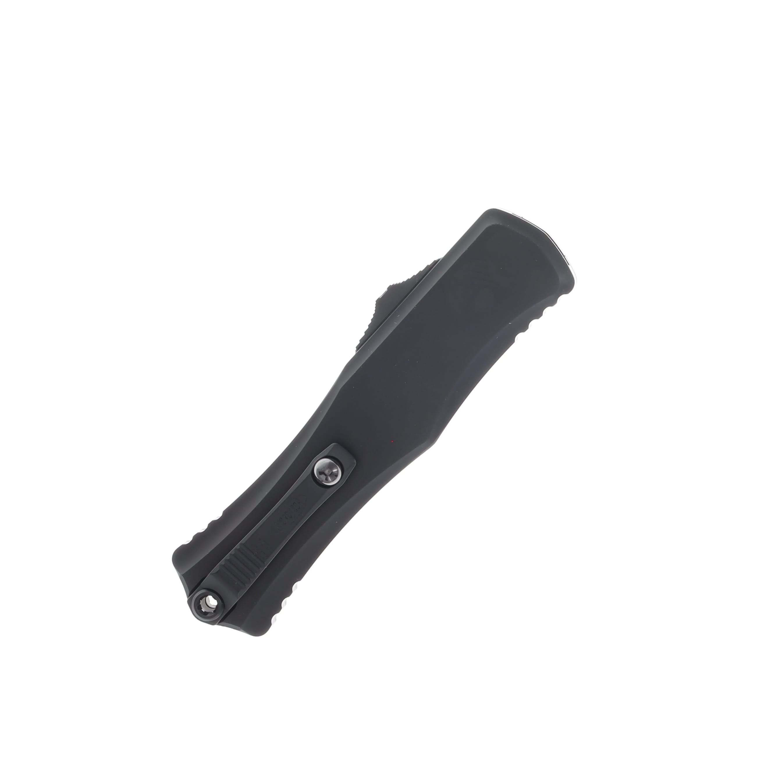 Microtech Hera II Recurve OTF Auto Knife Tactical Black 4in Part Serrated Blade AUMT17052T View 2