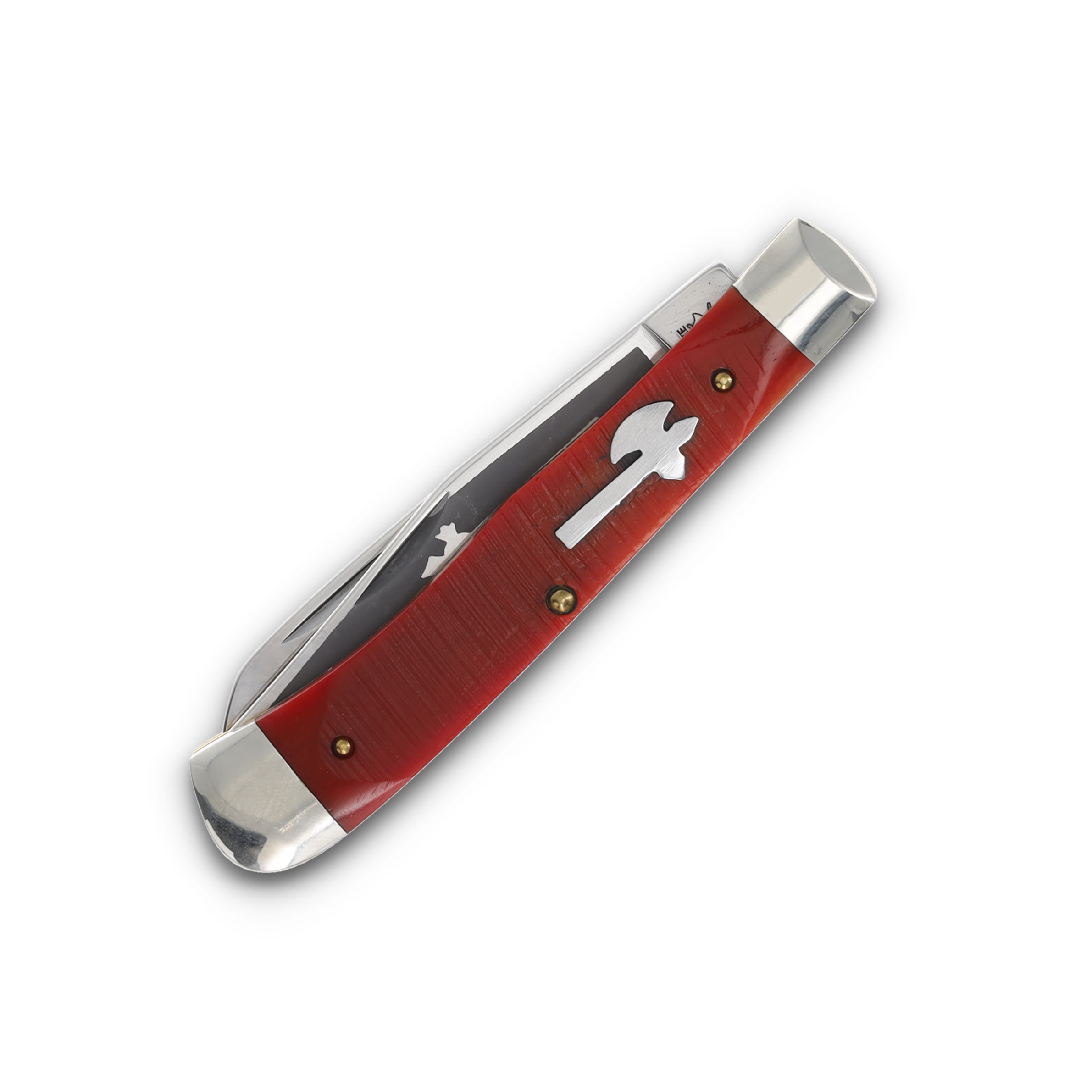 Battle Axe Brand Trapper Robeson Red Sawcut Jigged Bone 1-of-50 CC5219RSCB View 3
