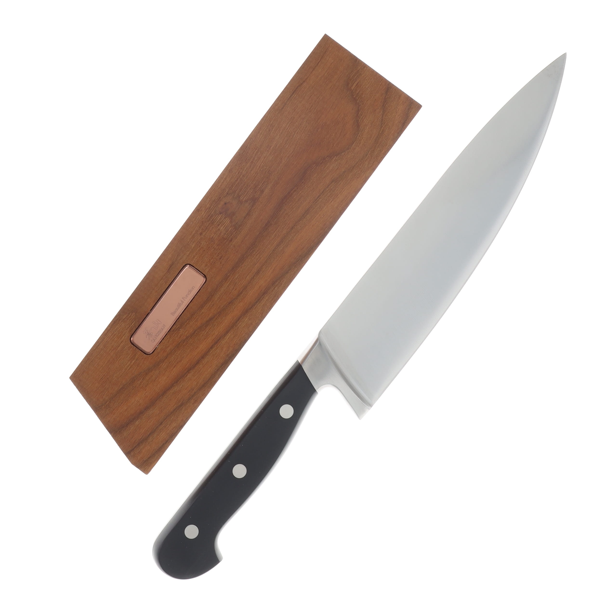 Cangshan TV2 Series 8" Chef's Knife Forged 14C28N  Steel With Sheath Black Handle 1022735 View 2