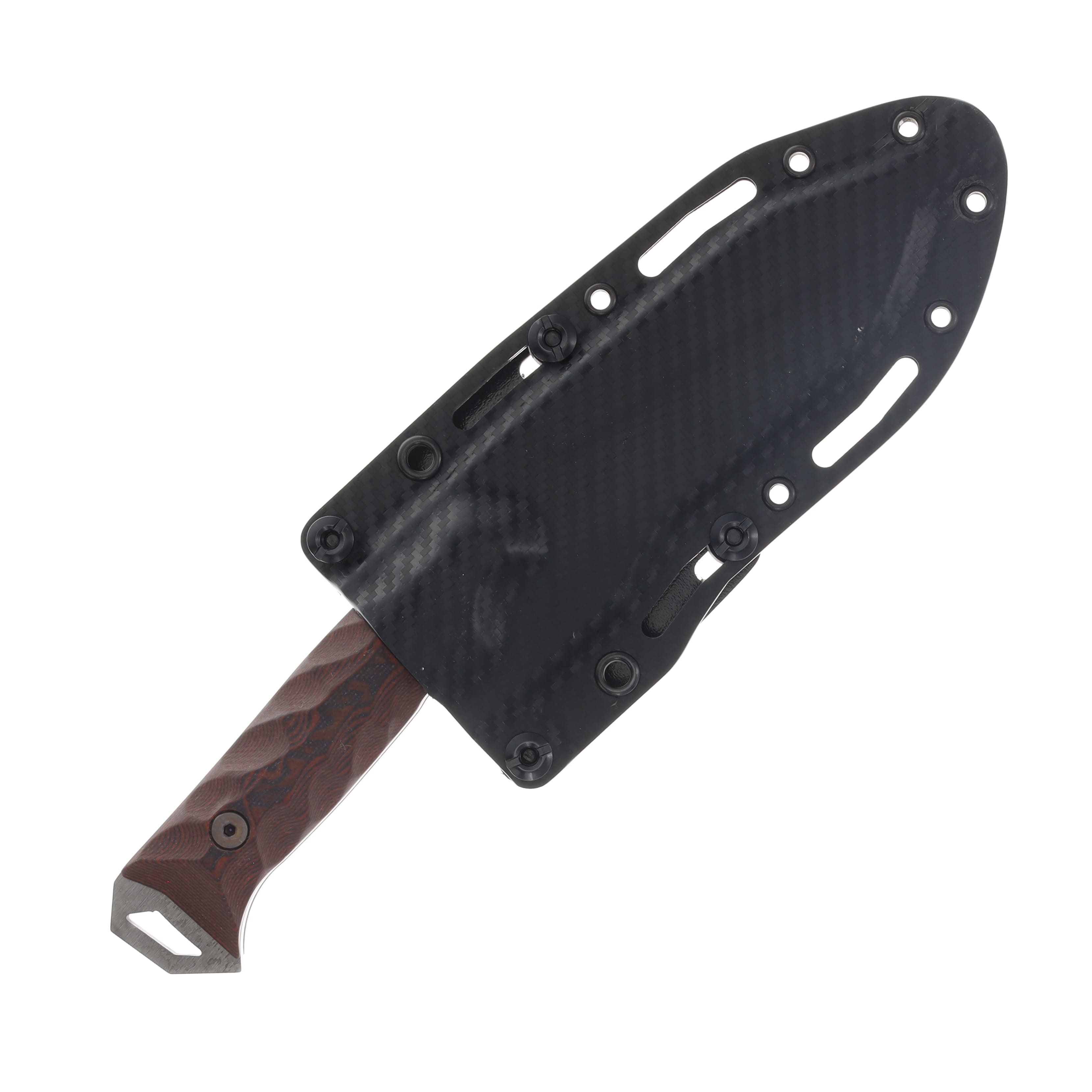 Dawson Knifes Gen 2 Shepherd Red/Black G10 Handle New Monsoon Finish DK52 View 4