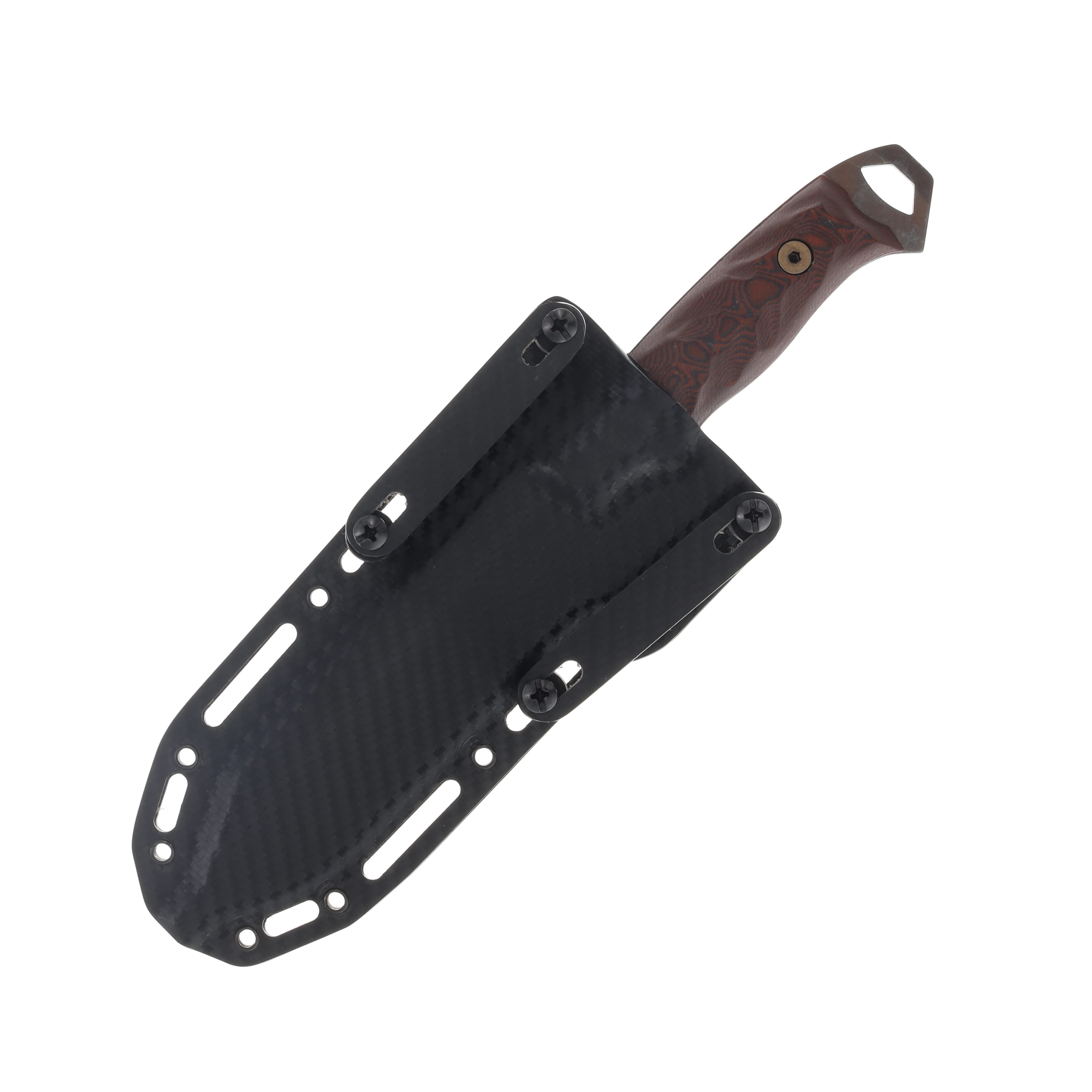 Dawson Knives Gen 2 Wilderness Red/Black G10 Handle Arizona Copper Finish DK66 View 4