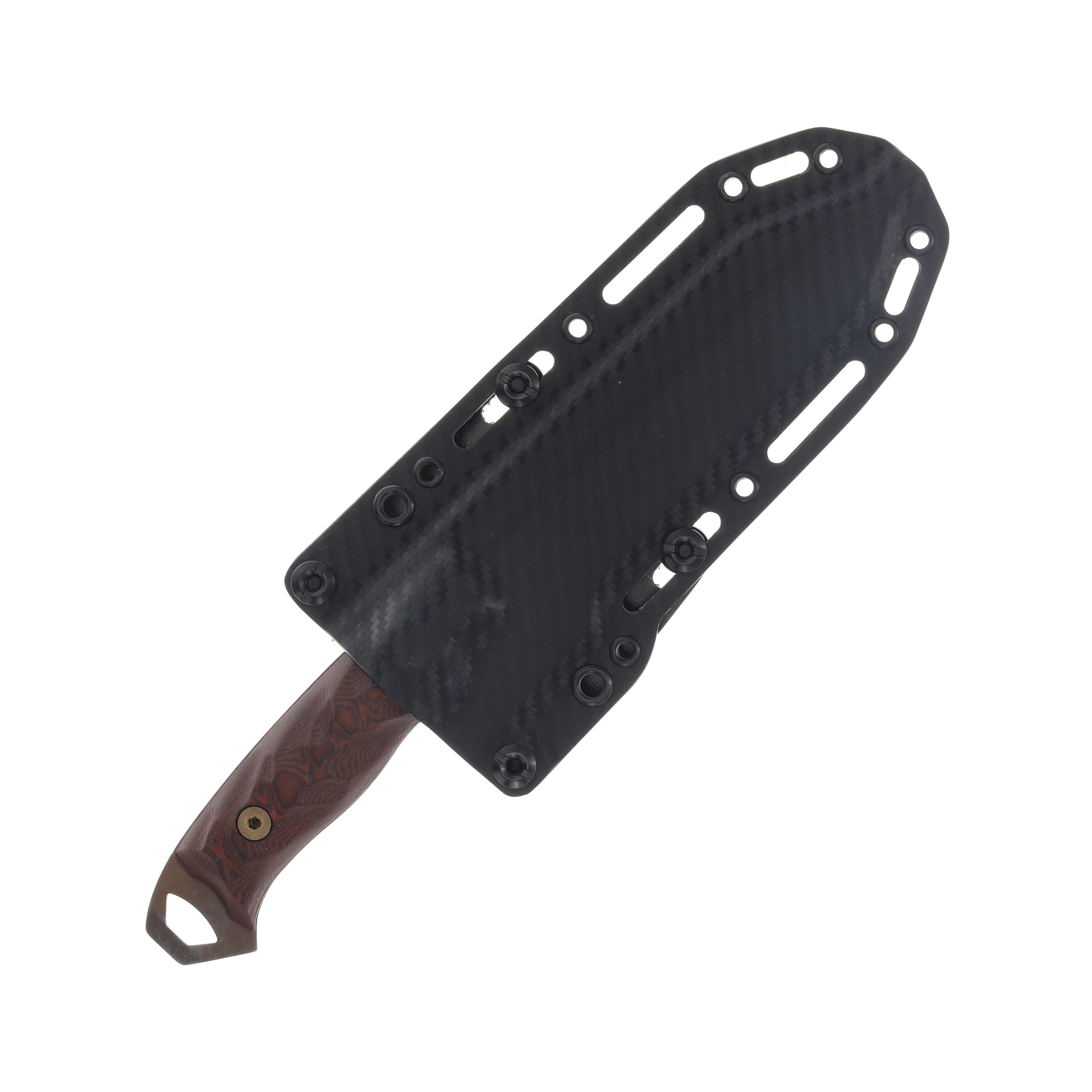 Dawson Knives Gen 2 Wilderness Red/Black G10 Handle Arizona Copper Finish DK66 View 3