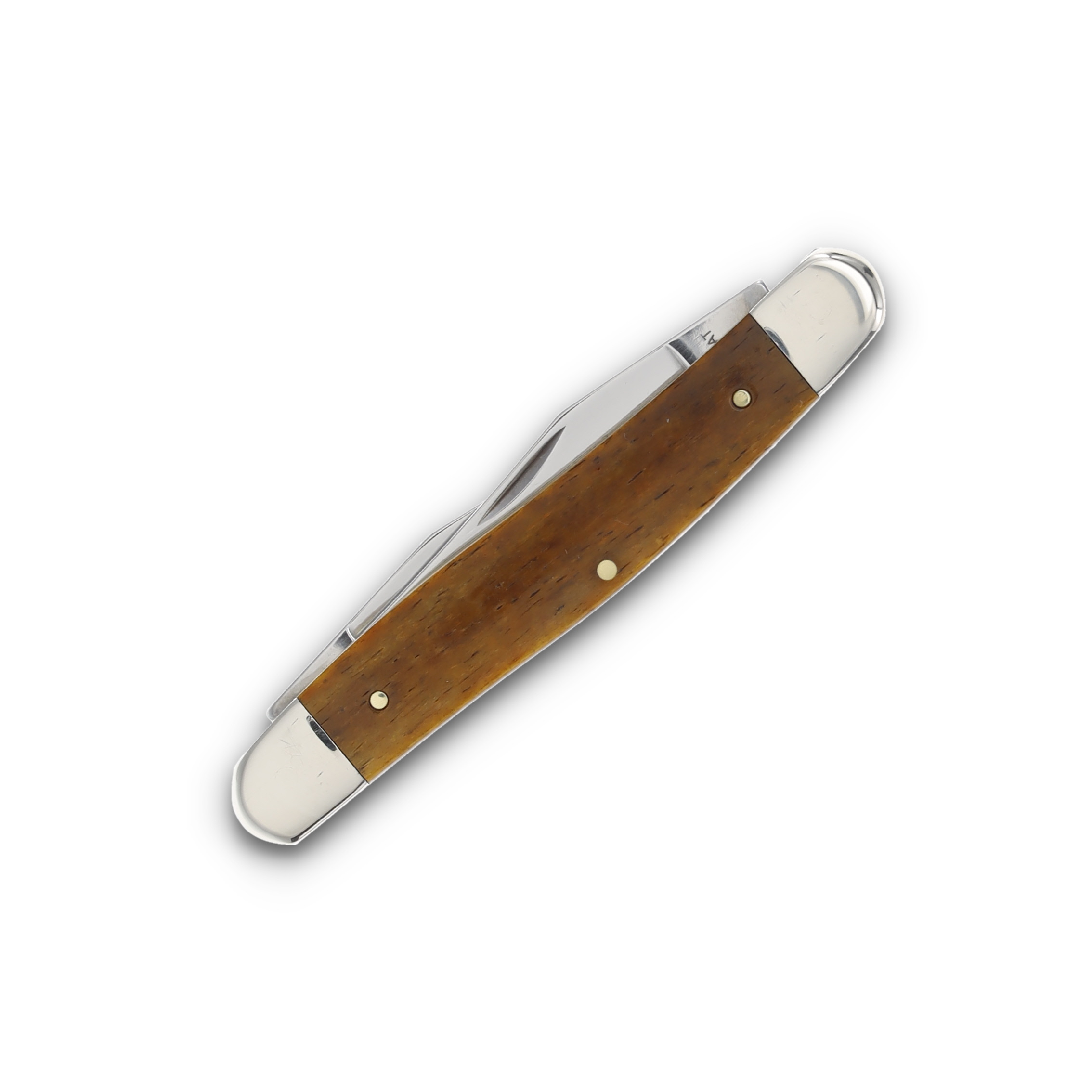 Case XX Muskrat Folding Knife Antique Smooth Bone with Bullet Shield CA12511 View 2