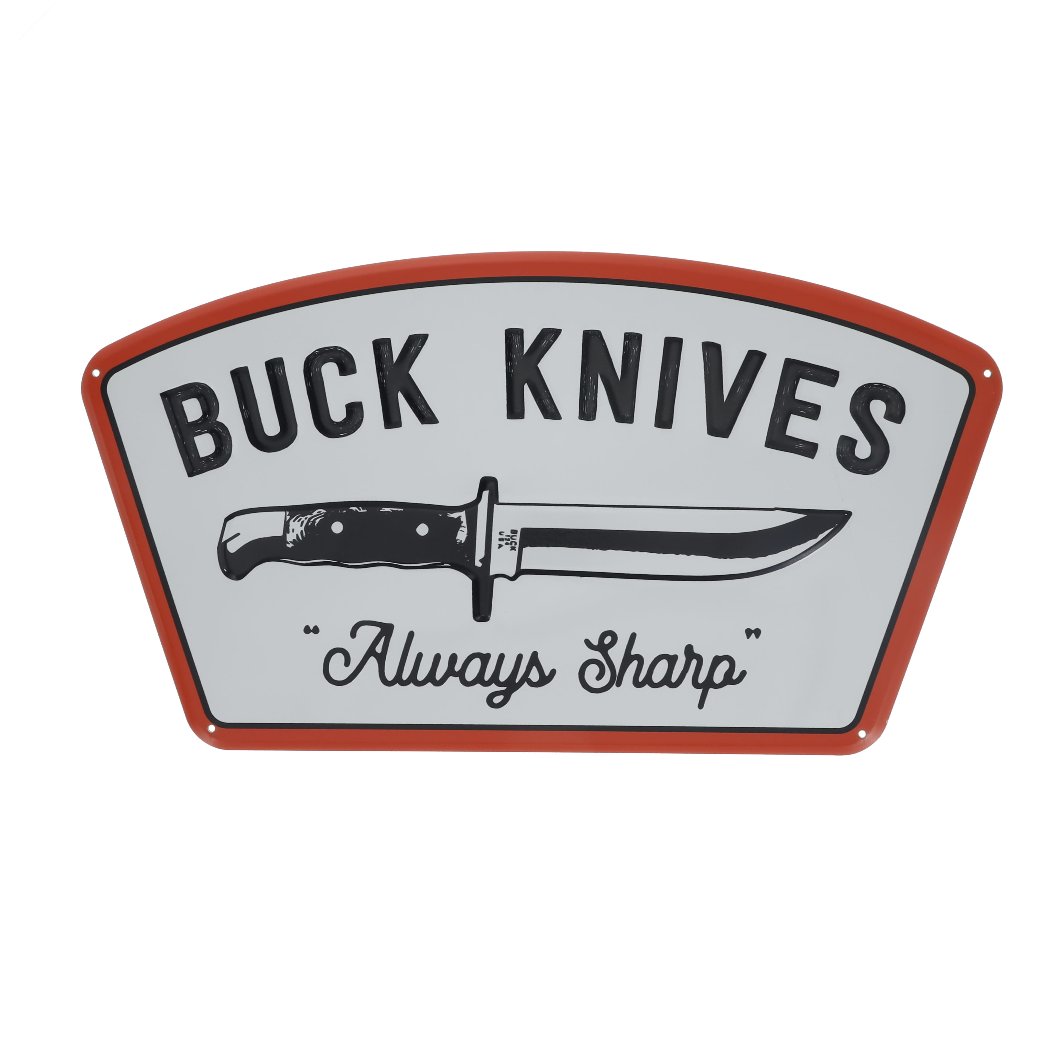 Buck Always Sharp Tin Tacker Sign BU95307 View 1