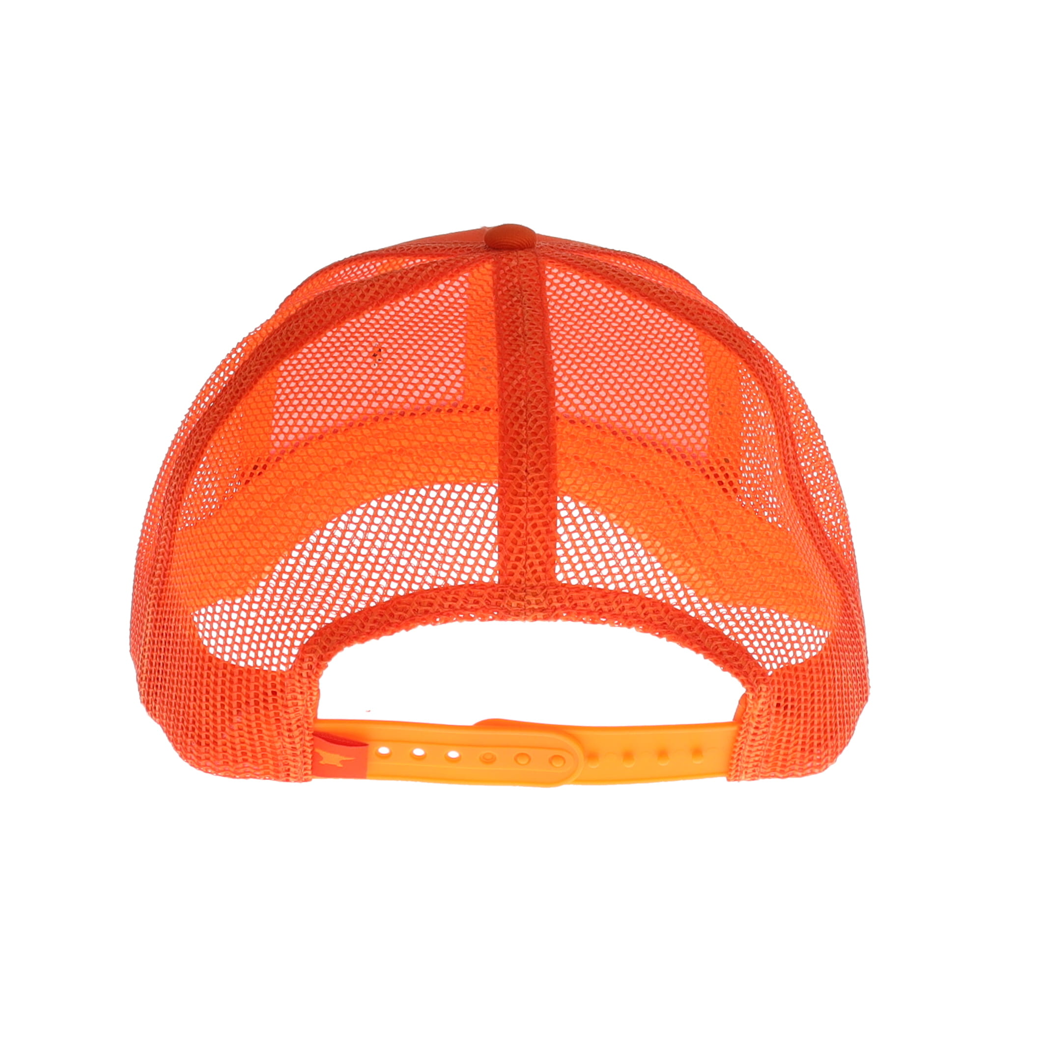Buck Logo PVC Patch Mesh Snapback Blaze Orange Hat BU89190 View 4