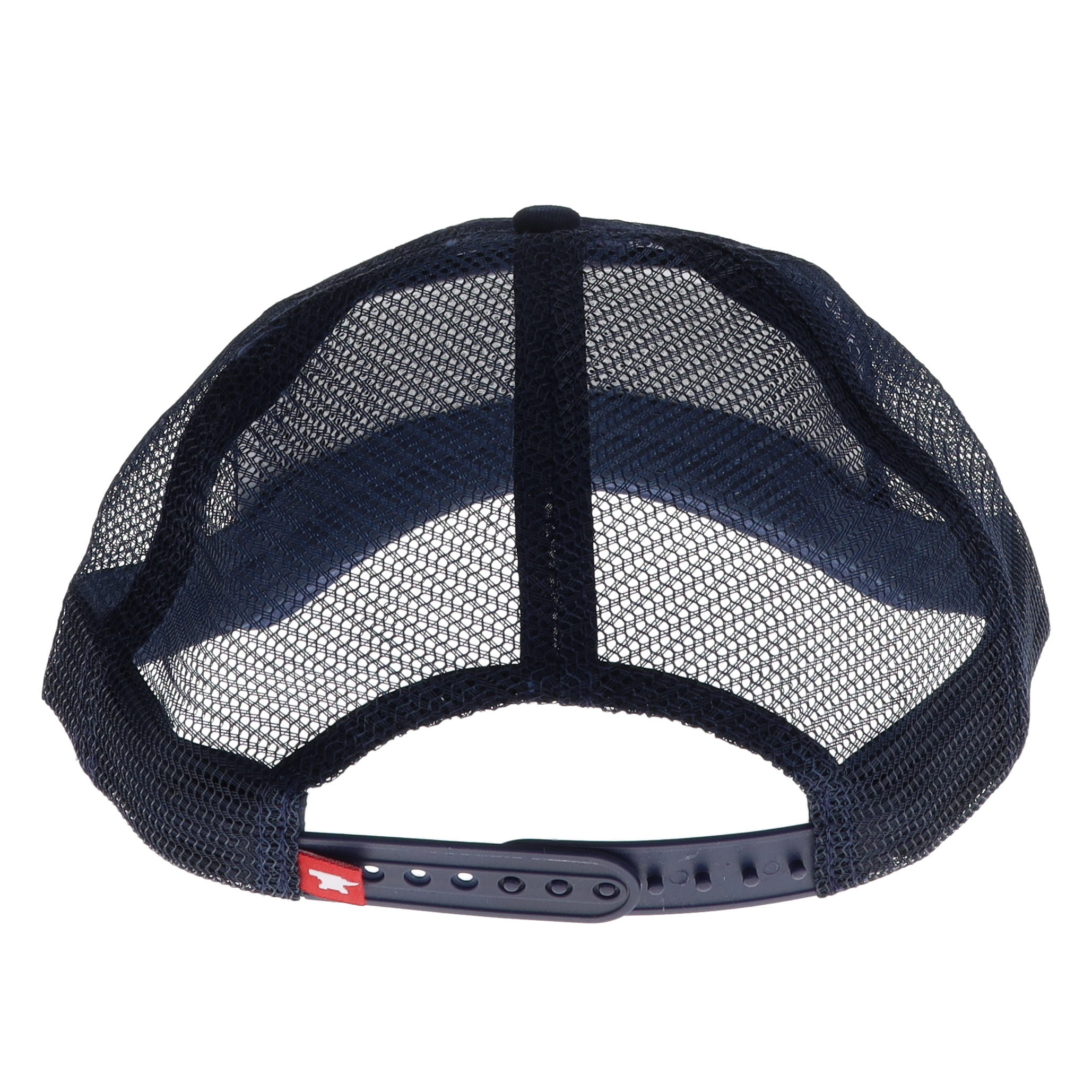 Buck Rounded Felt Patch 5-Panel Mesh Snapback Navy Hat BU89186 View 7