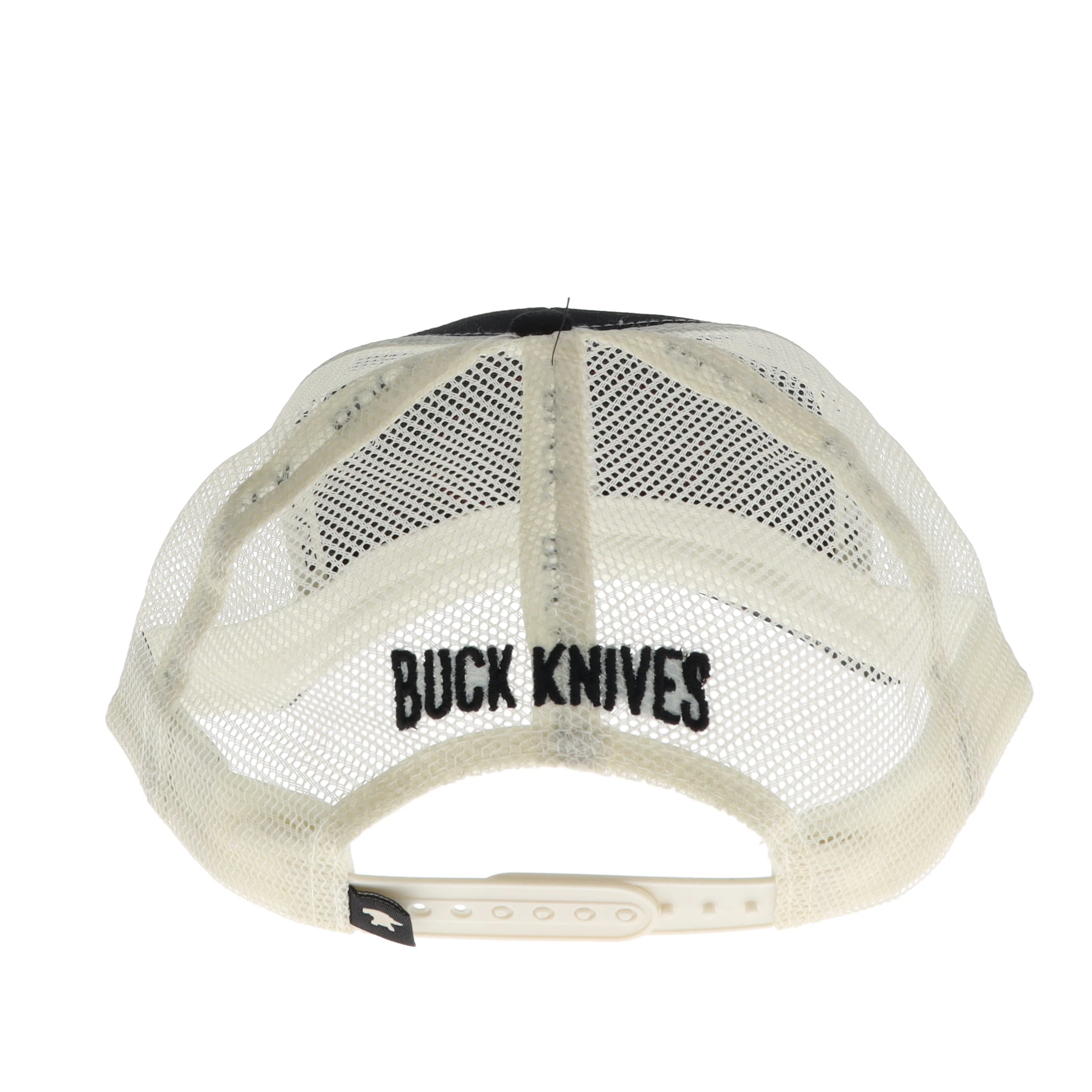 Buck U.S.A. Felt Patch Mesh Snapback Black-Bone Hat BU89185 View 5