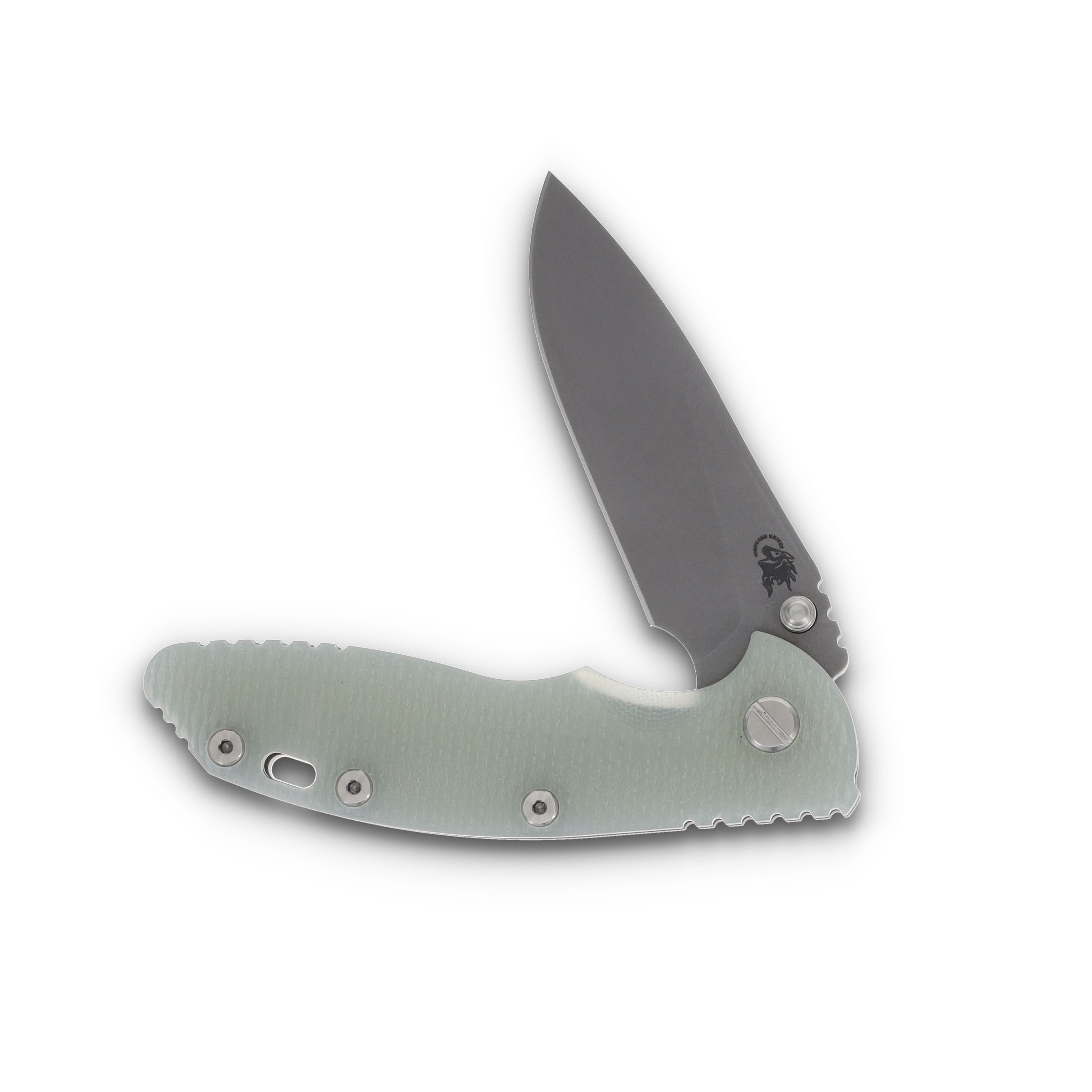 Hinderer XM-18 Skinny Slicer Translucent Green 3.5in Plain Working Finish Drop Point KXM35SKSLTWWFTG View 3