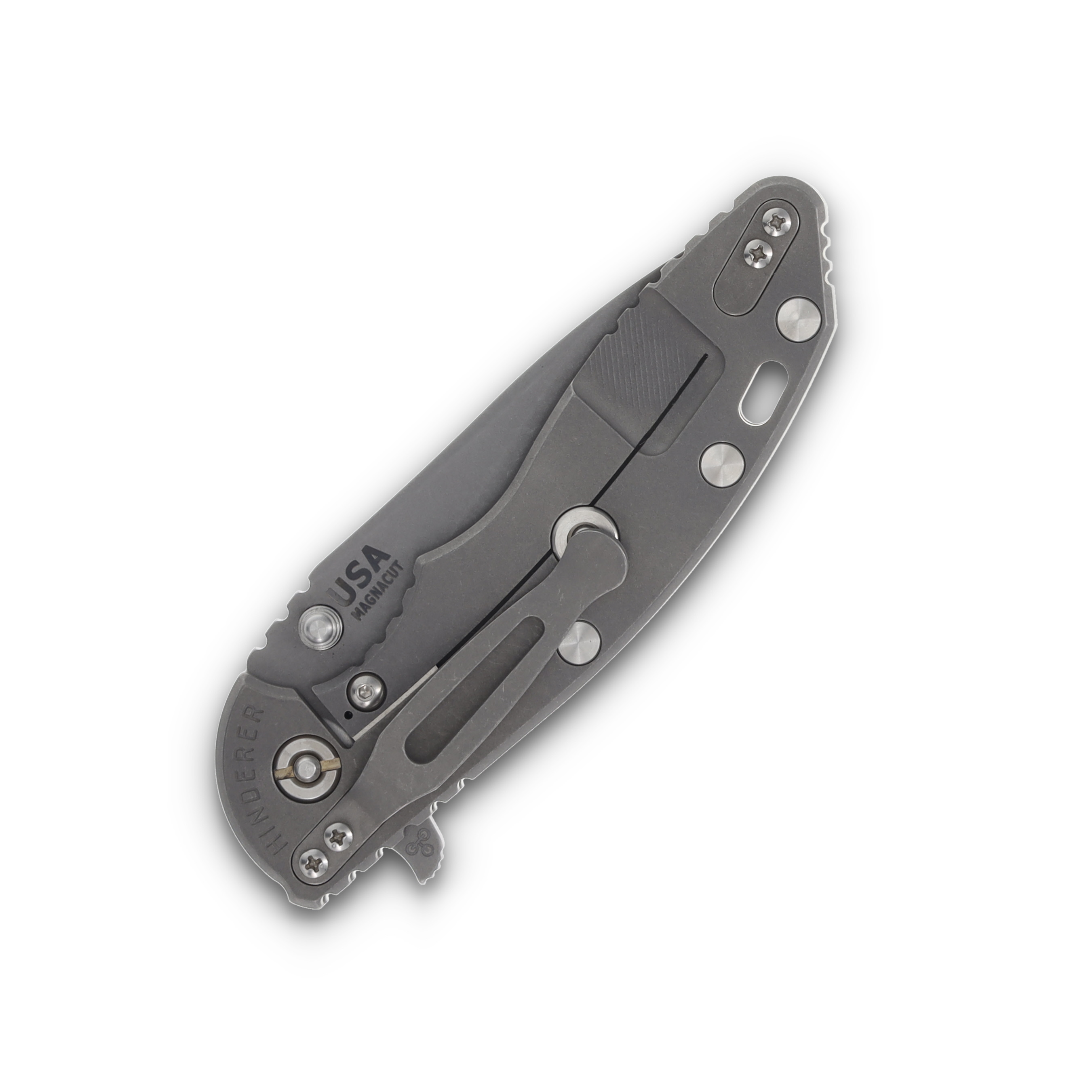 Hinderer XM-18 Skinny Slicer Translucent Green 3.5in Plain Working Finish Drop Point KXM35SKSLTWWFTG View 6