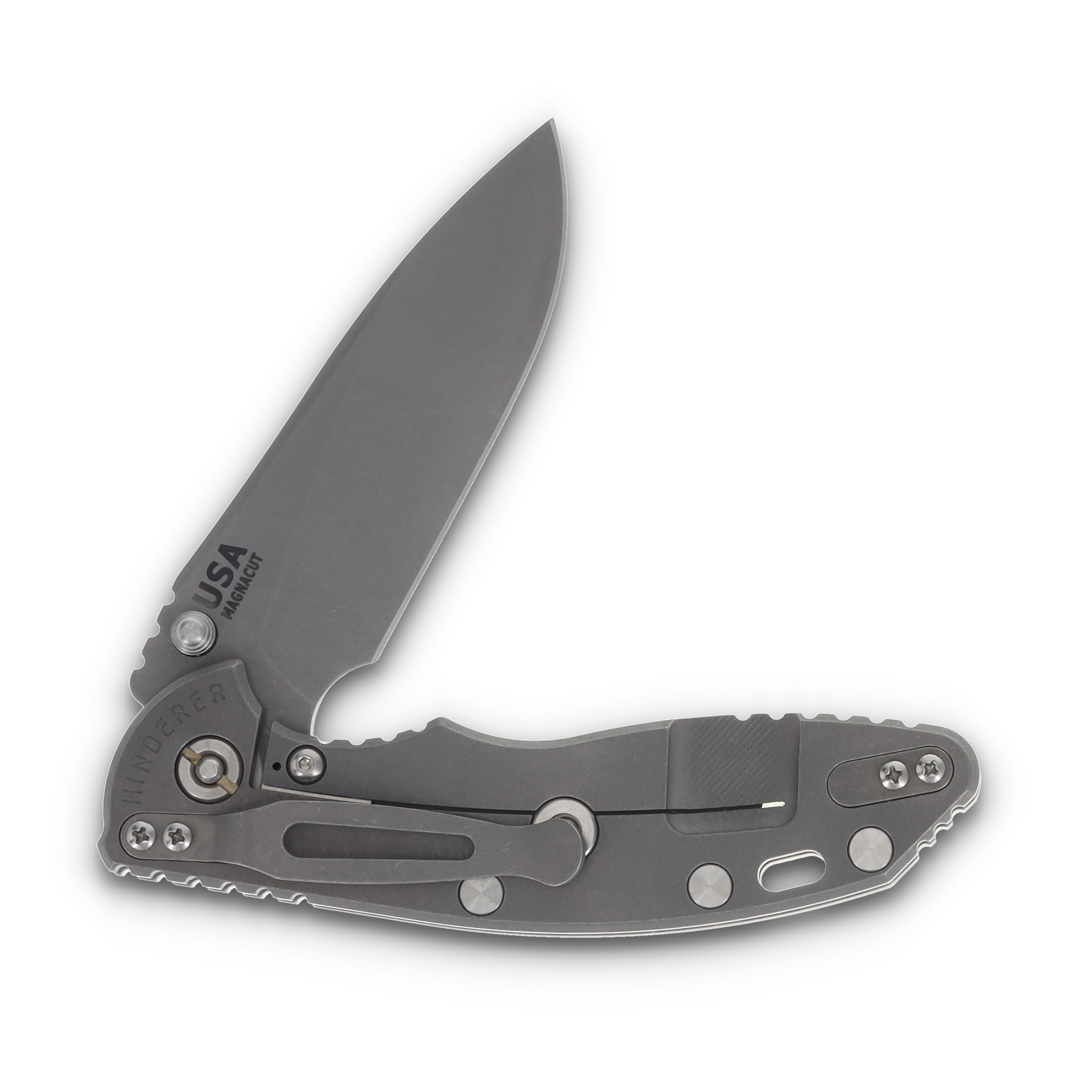 Hinderer XM-18 Skinny Slicer Translucent Green 3.5in Plain Working Finish Drop Point KXM35SKSLTWWFTG View 4