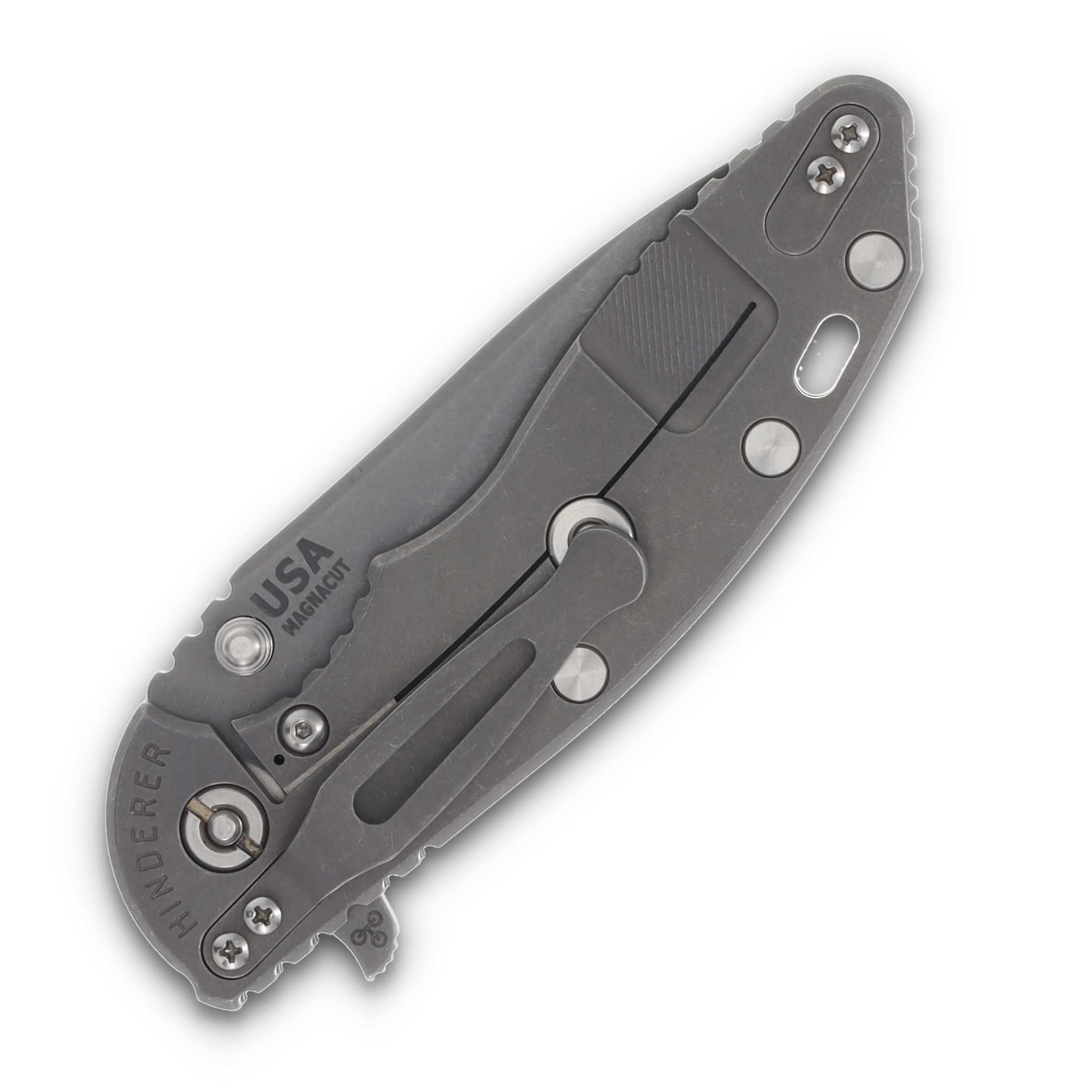 Hinderer XM-18 Skinny Slicer 3.5 Inch Plain Working Finish Drop Point KXM35SKSLTWWFBK View 6