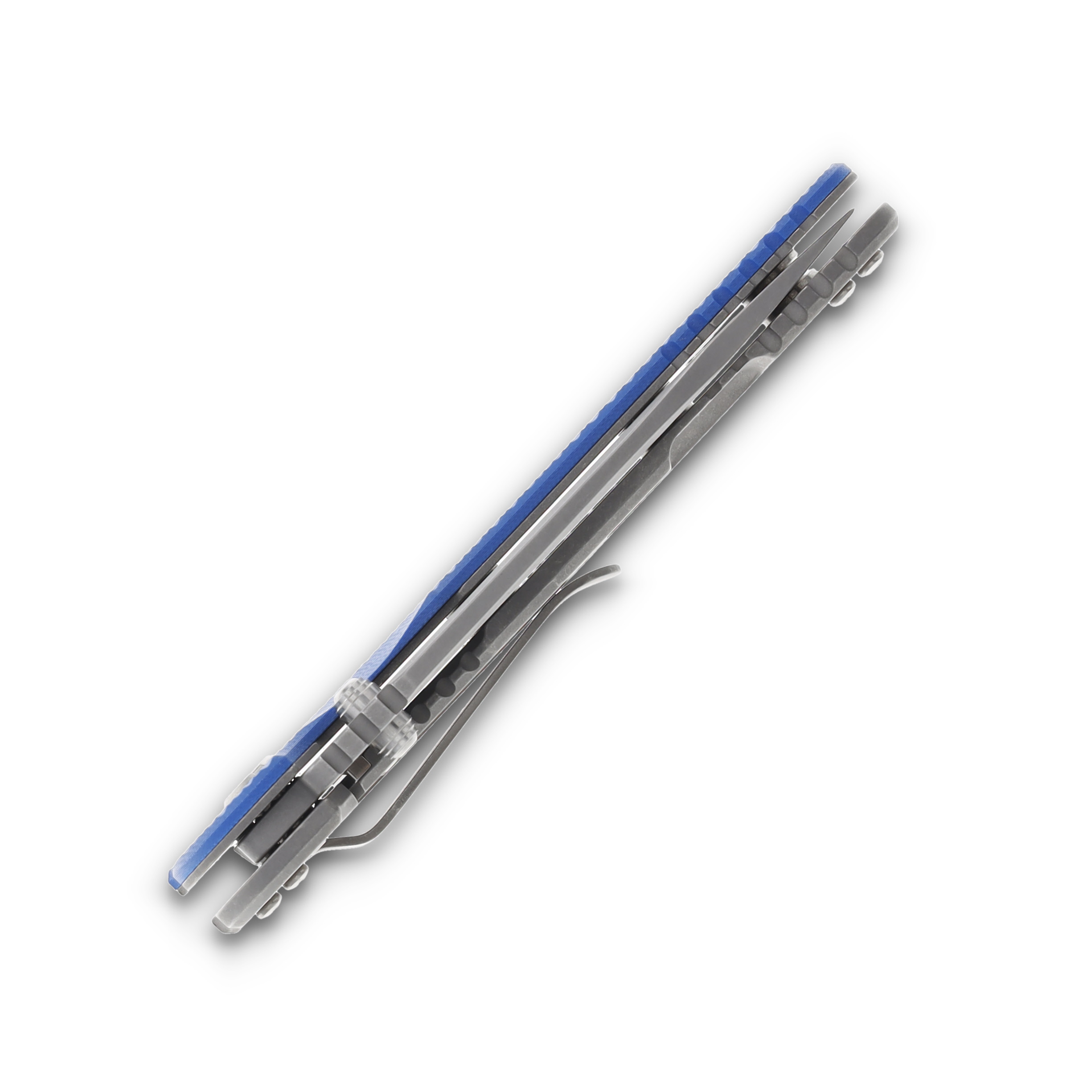 Hinderer XM-18 Skinny Slicer Blue 3.5in Plain Working Finish Drop Point KXM35SKSLTWWFBL View 7
