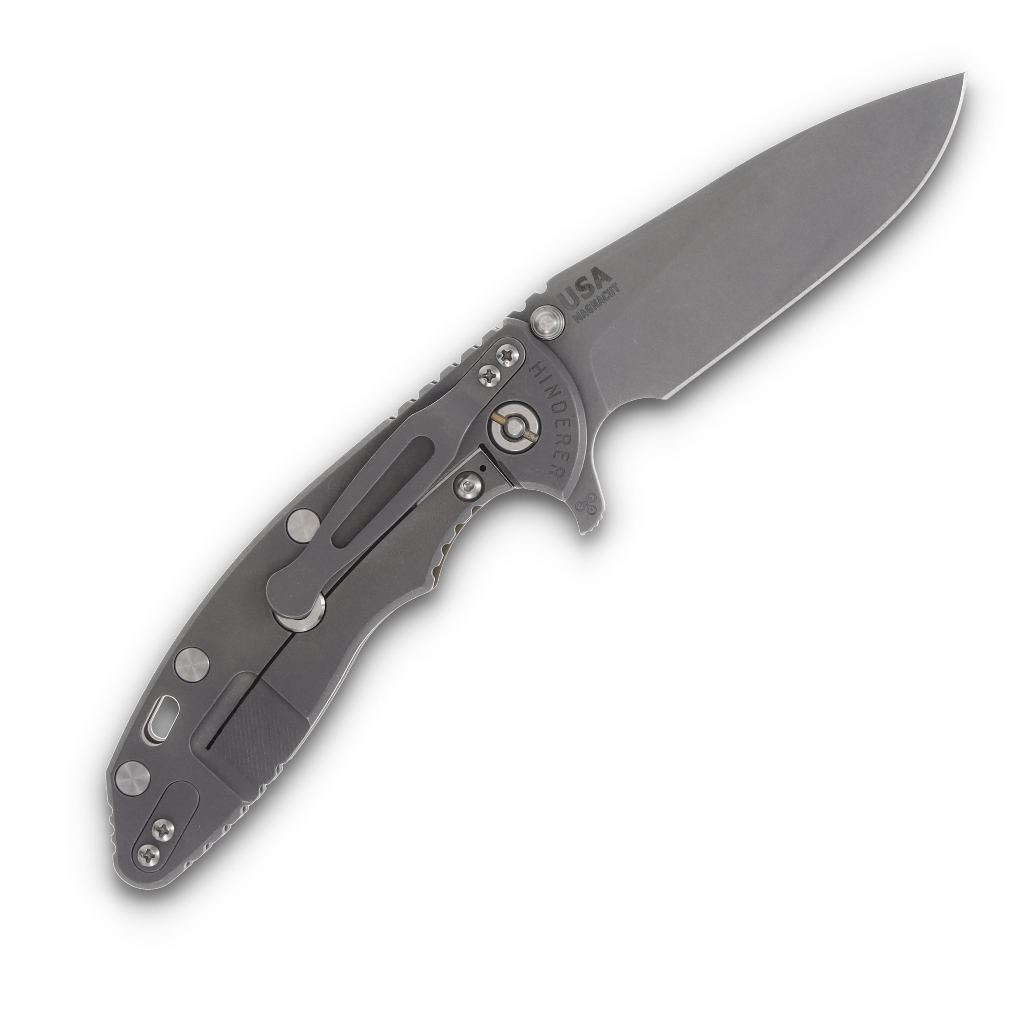 Hinderer XM-18 Skinny Slicer OD Green 3.5in Plain Working Finish Drop Point KXM35SKSLTWWFOD View 2