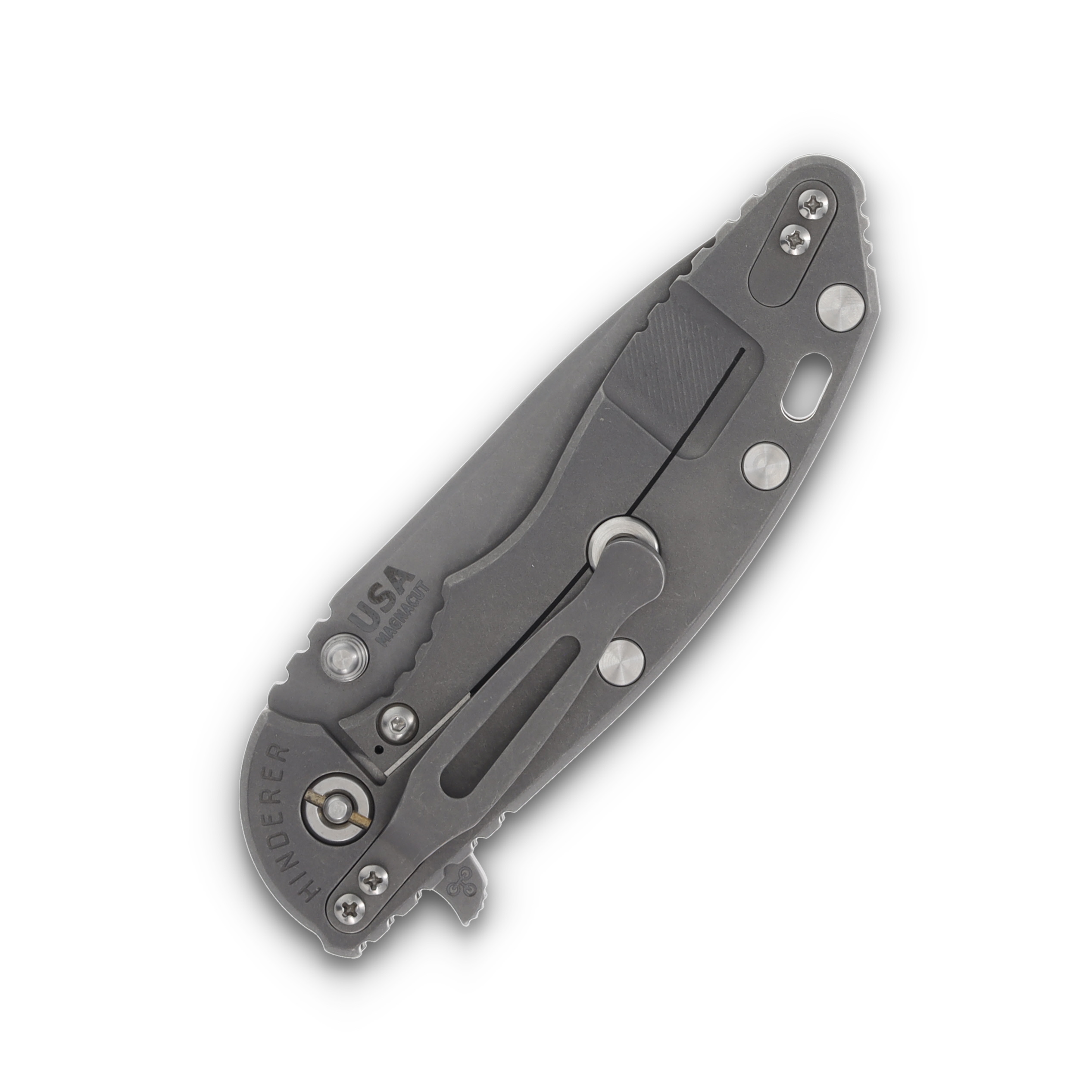 Hinderer XM-18 Skinny Slicer OD Green 3.5in Plain Working Finish Drop Point KXM35SKSLTWWFOD View 5