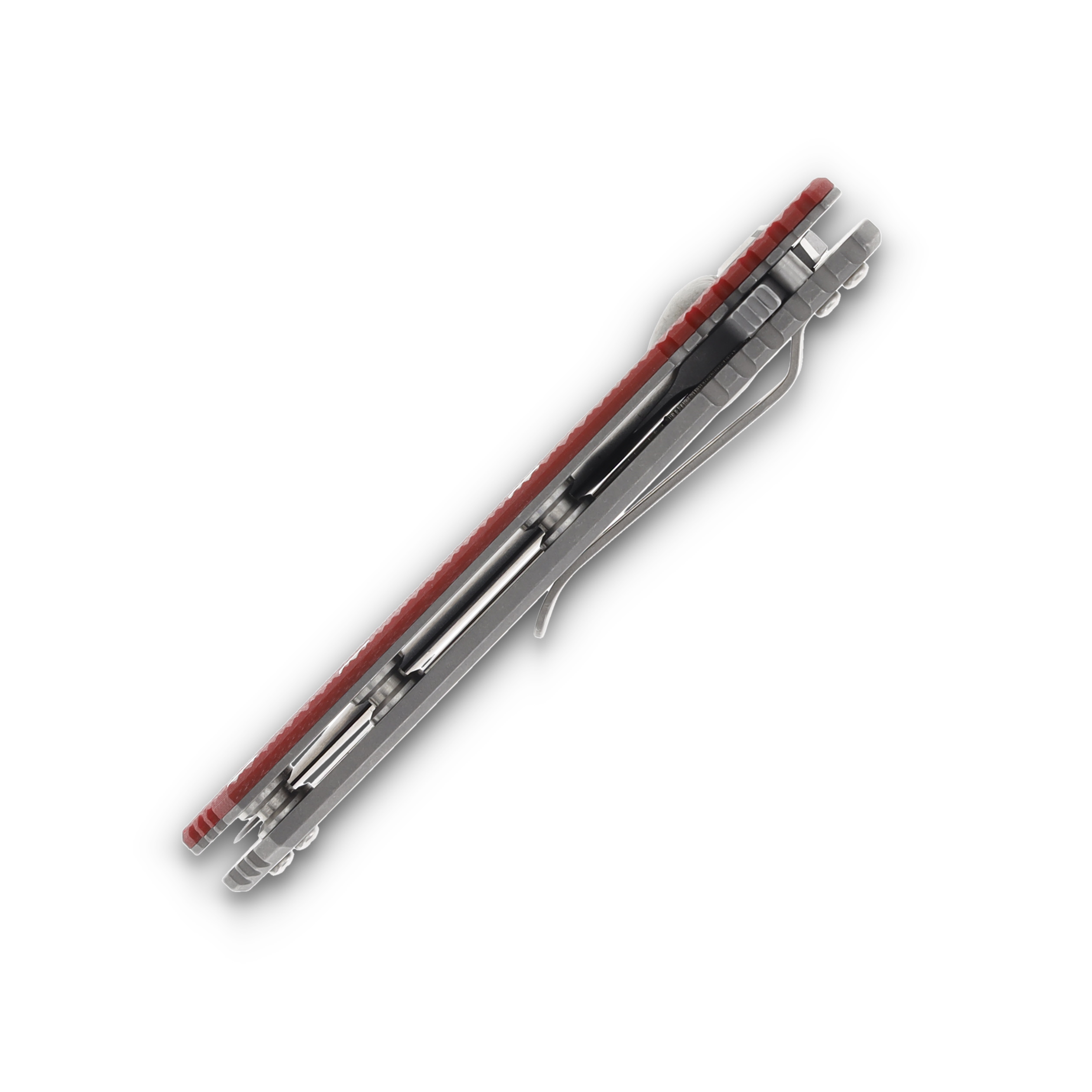 Hinderer XM-18 Skinny Slicer Red 3.5in Plain Working Finish Drop Point KXM35SKSLTWWFRD View 8