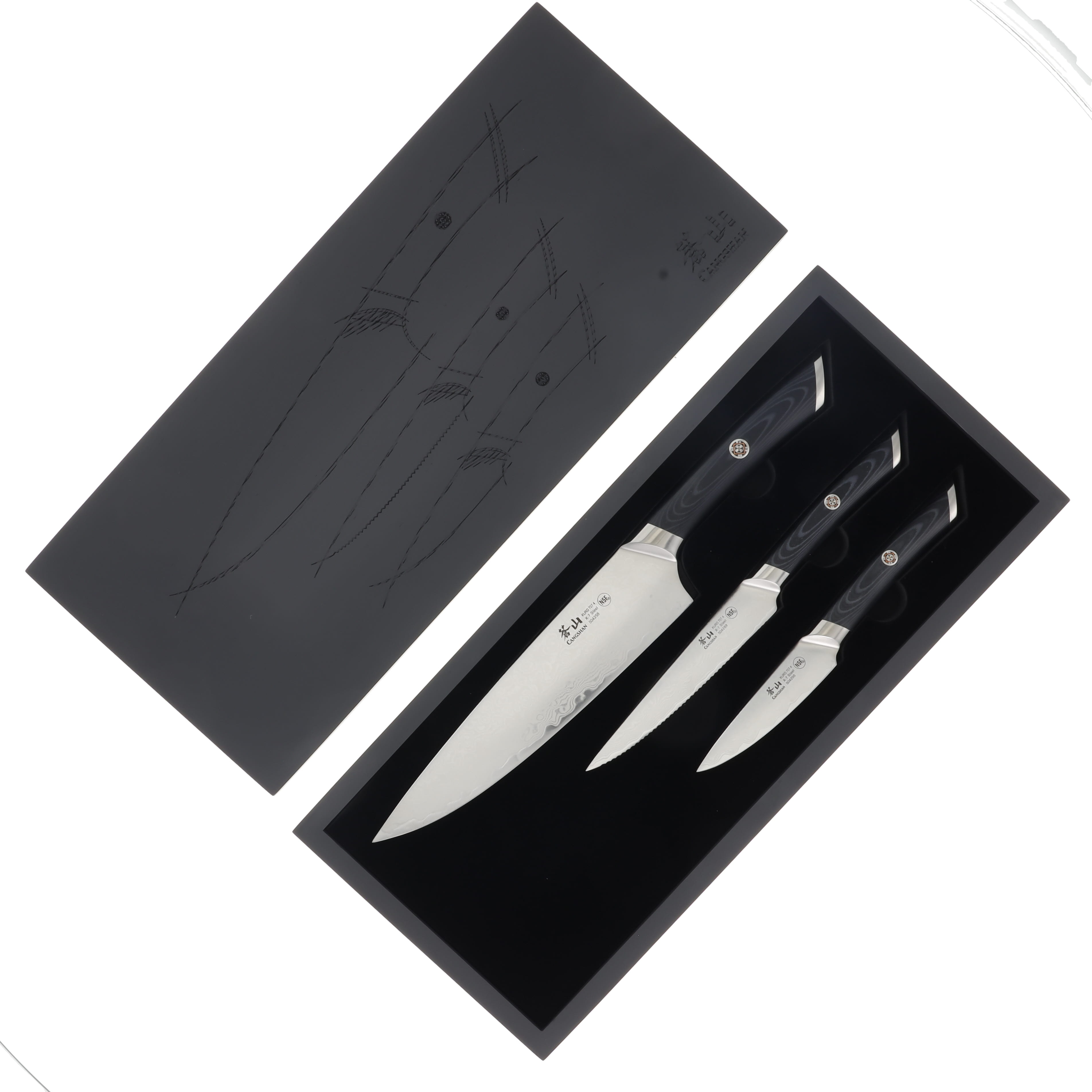 Cangshan Kuro Series 3 pc Starter Set With Ash Box 504319 View 1
