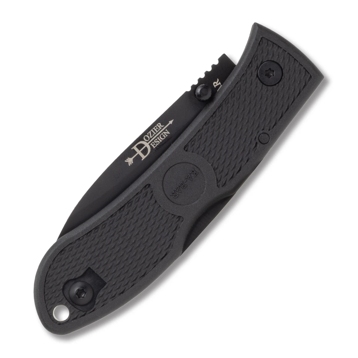 KA-BAR Dozier Hunter Folding Knife 3 Inch Plain Black Drop Point KA4062S35 View 4
