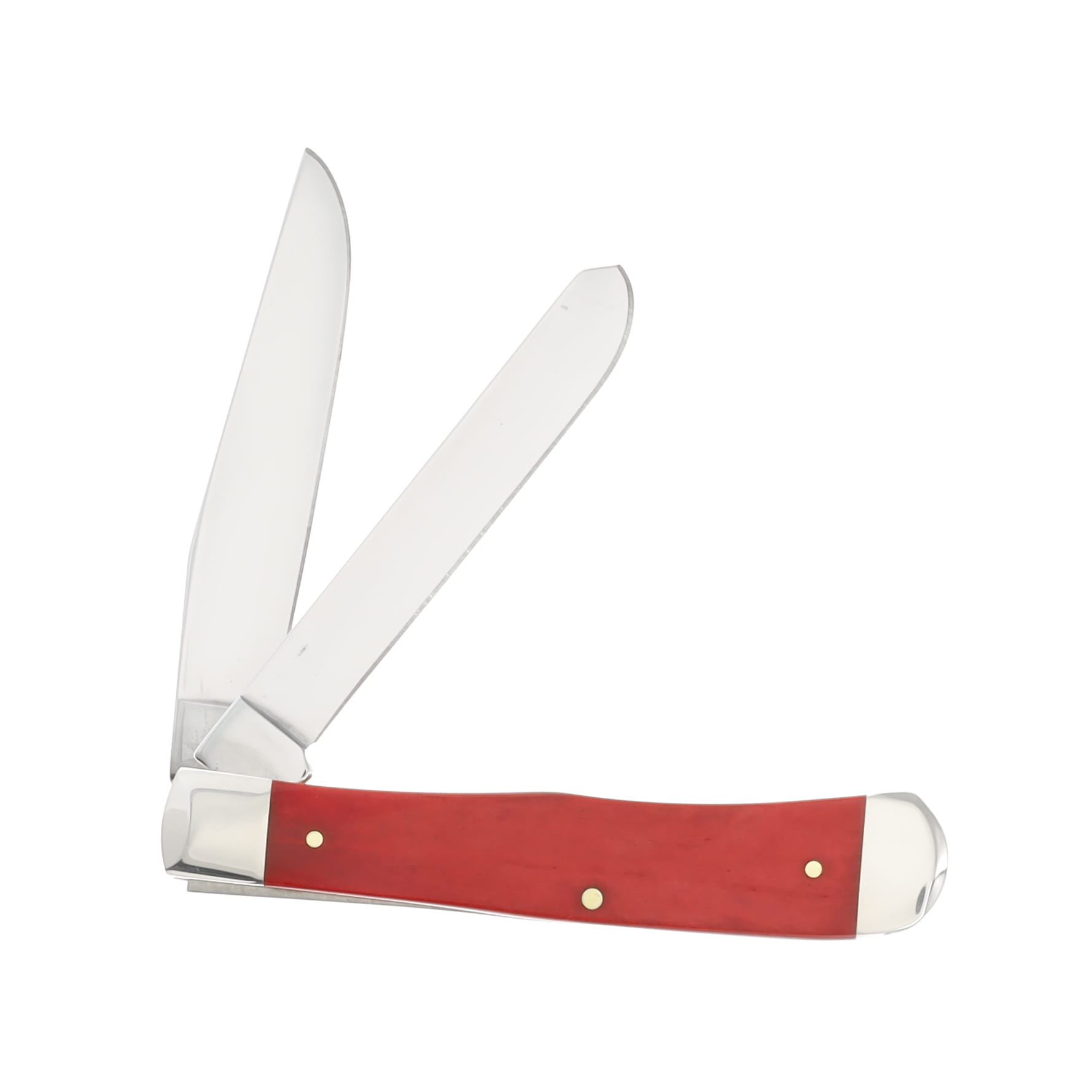 Case Dark Red Smooth Bone Trapper With XX Bolster CA23118 View 2
