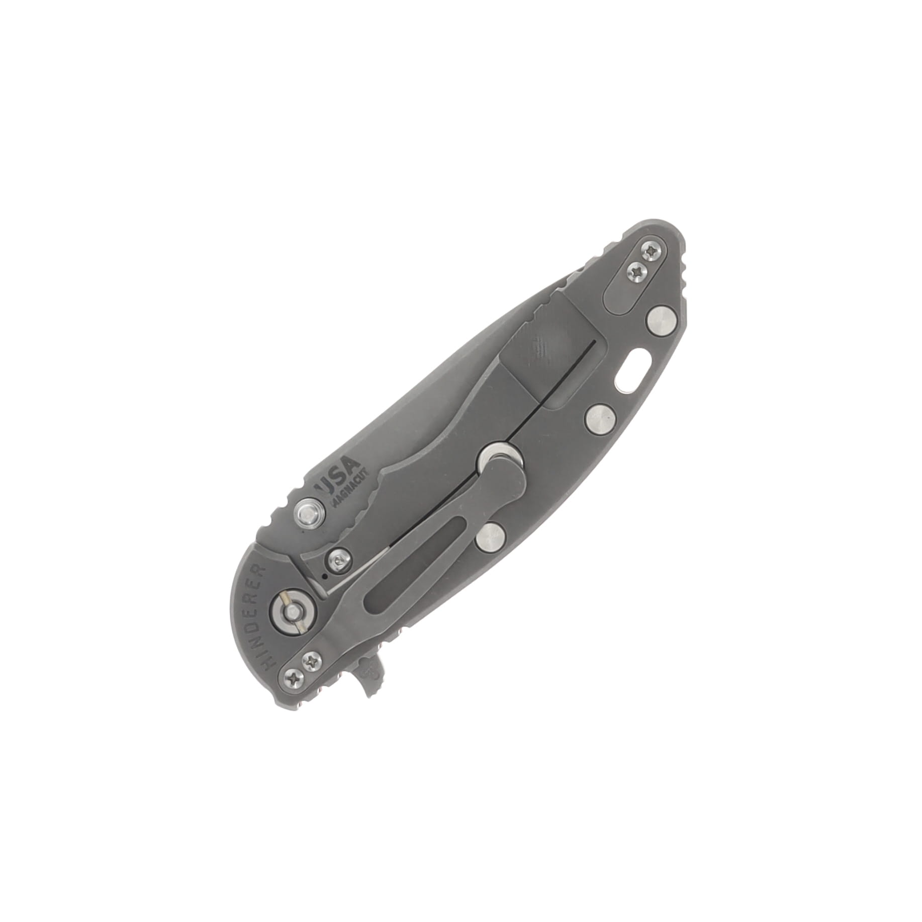 Hinderer XM-18 Skinny Slicer Orange - Battle Bronze 3.5in Plain Working Drop Point KXM35SKSLTWWFOR View 4