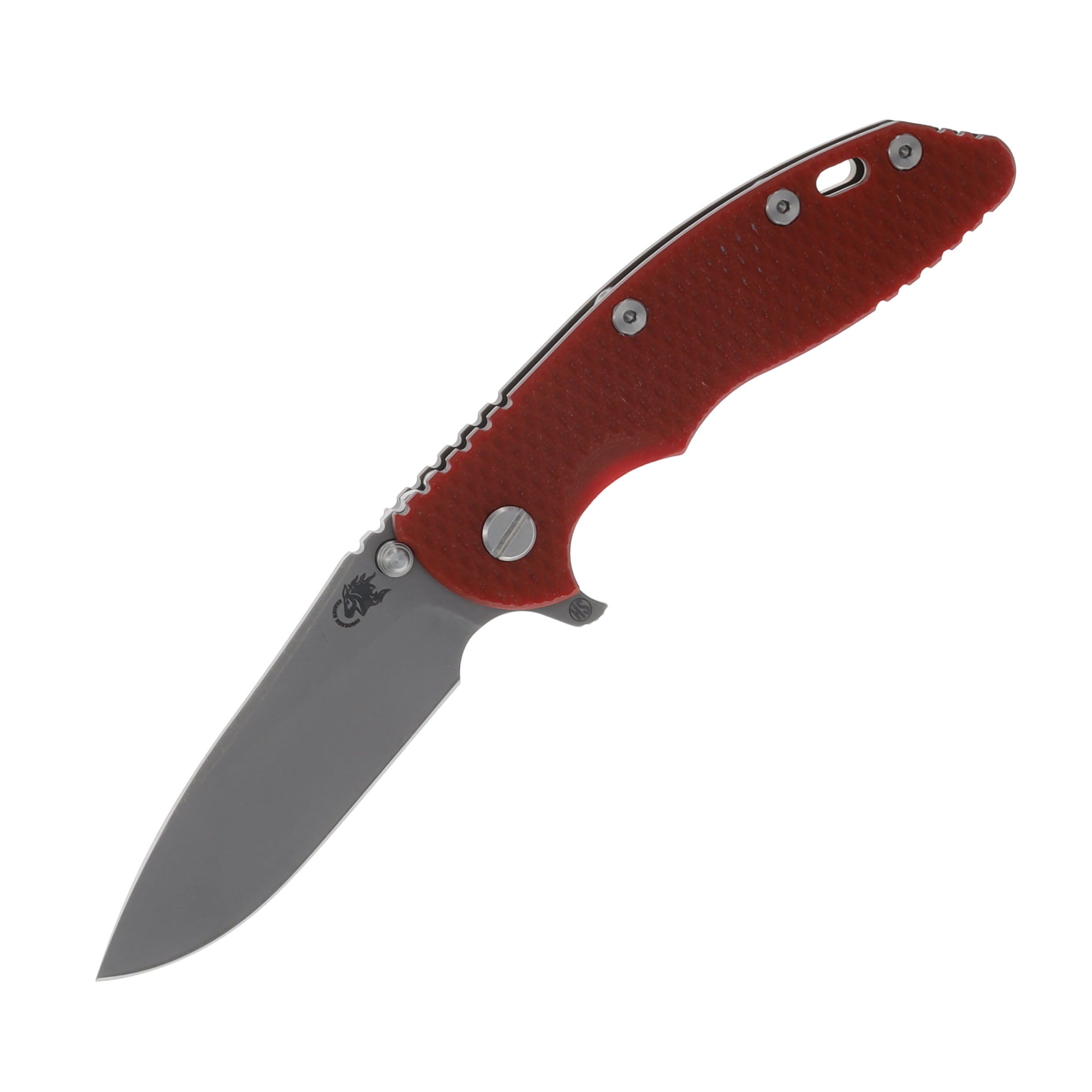 Hinderer XM-18 Skinny Slicer Red G-10 – Battle Bronze 3.5in Plain Working Drop Point KXM35SKSLTWBBZRD View 1