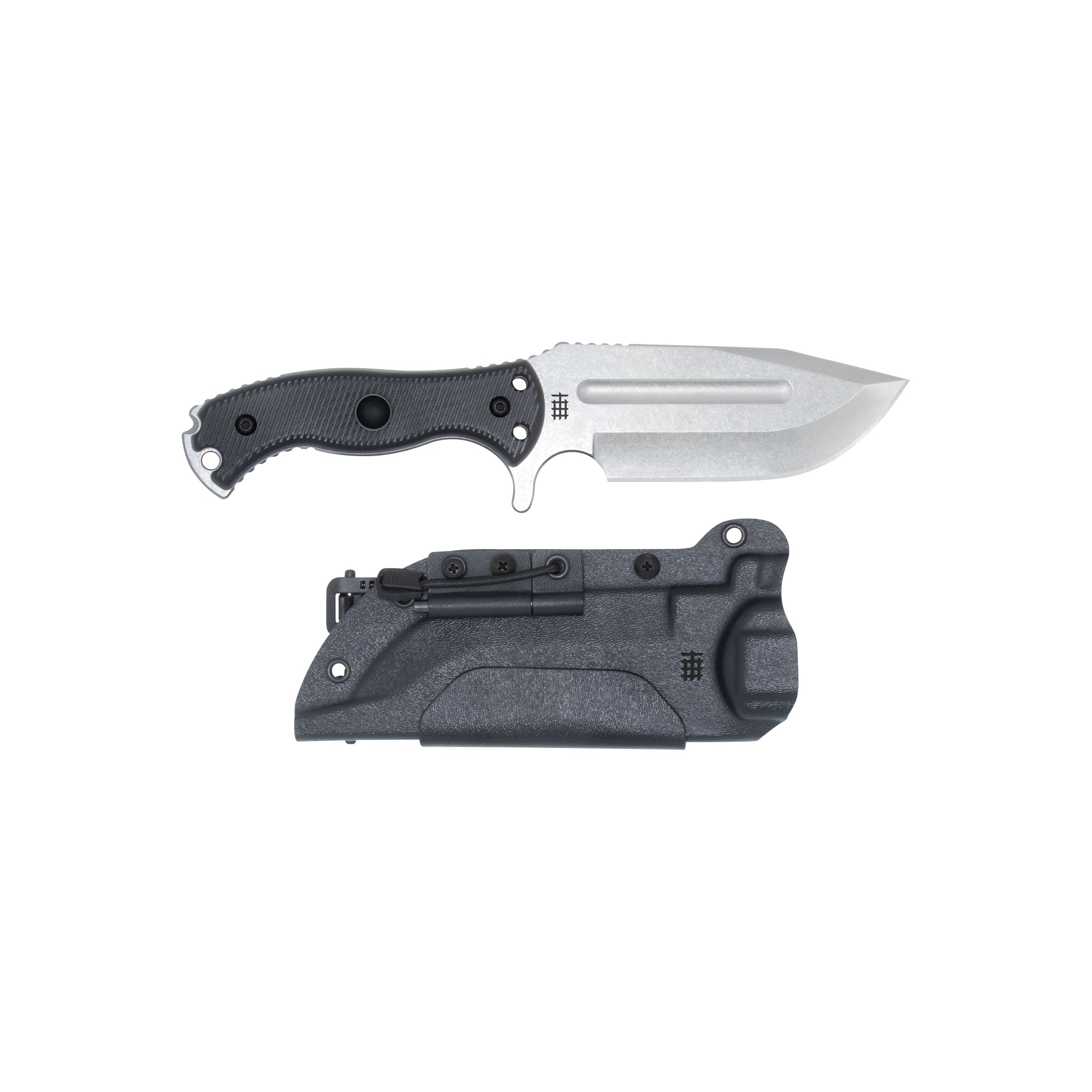 Halfbreed Large Fixed Blade Bush Knife Gen II Stonewash CPM 3V/Black G-10 LBK01BLKG2STN3V View 2