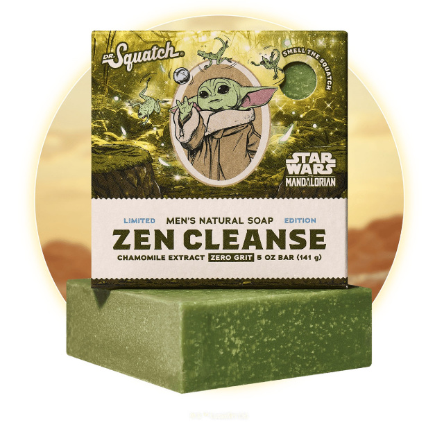 Dr Squatch Mens Natural Bar Soap Zen Cleanse WH-BAR-ZEN-01 View 1