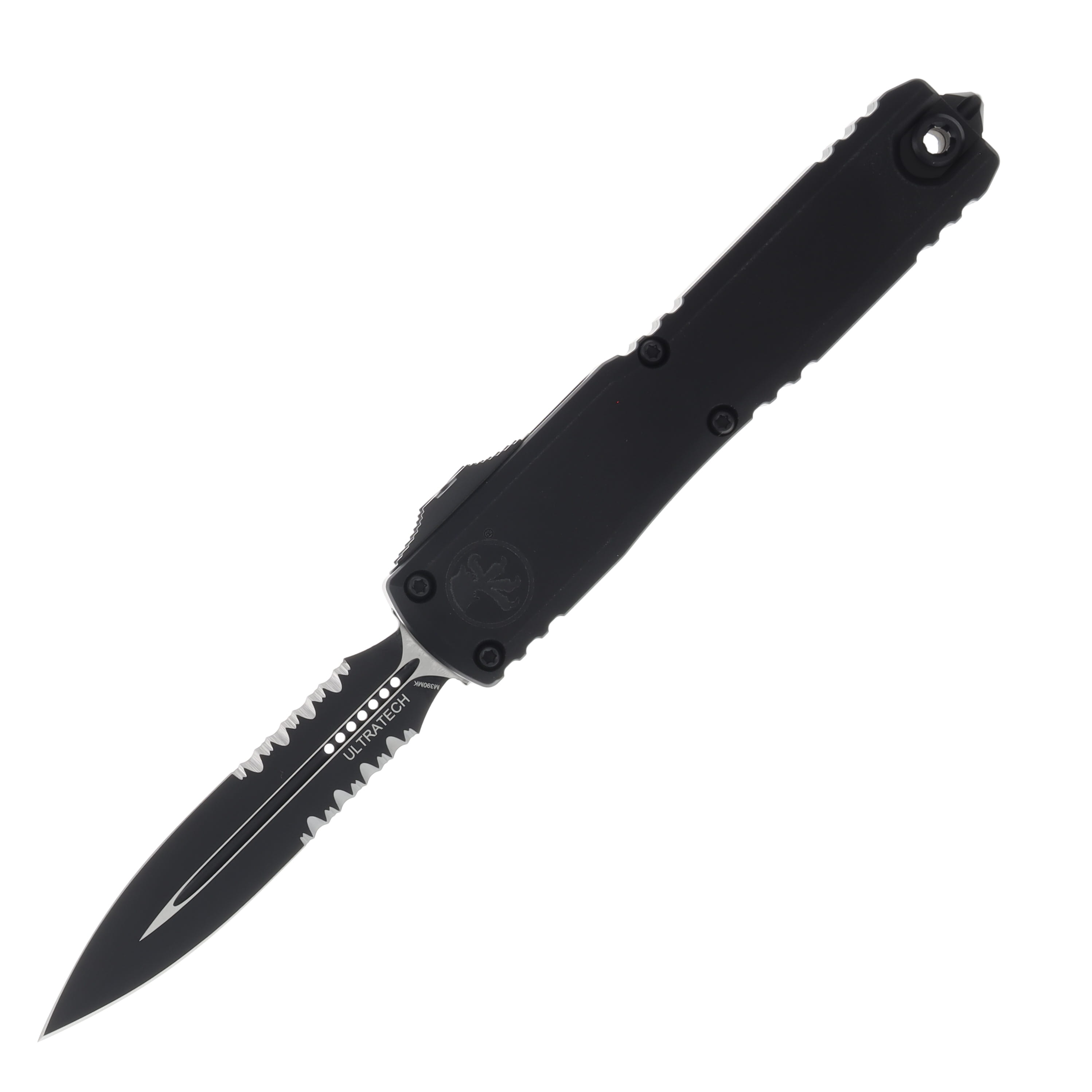 Microtech Ultratech Gen III ZBP D/E Black Partial Serrated Tactical Black AUMT11222T View 1