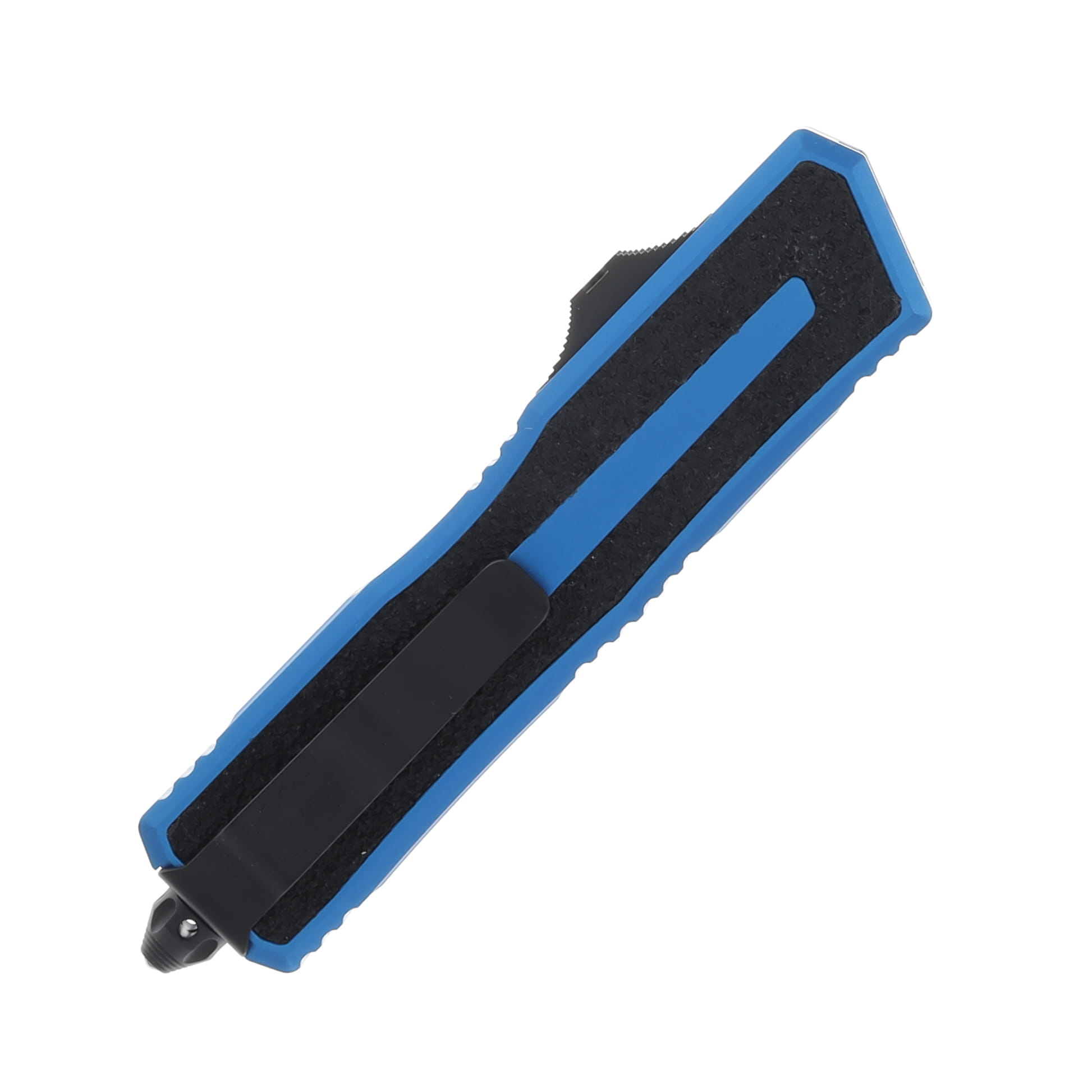 Microtech Scarab II Gen III D/E Black Partial Serrated Blue AUMT12802BL View 3