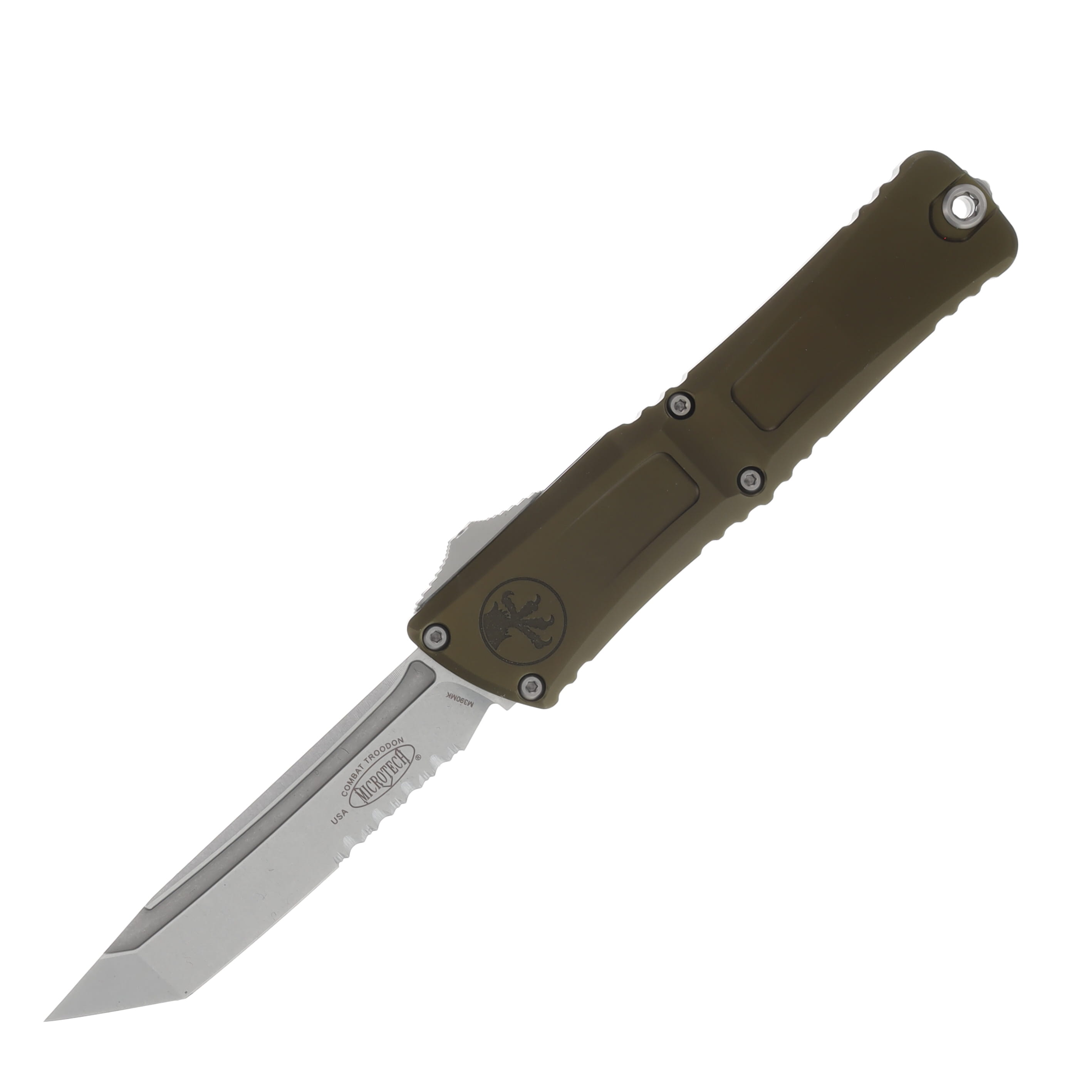 Microtech Combat Troodon T/E Gen III OD Green Partially Serrated AUMT114411OD View 1