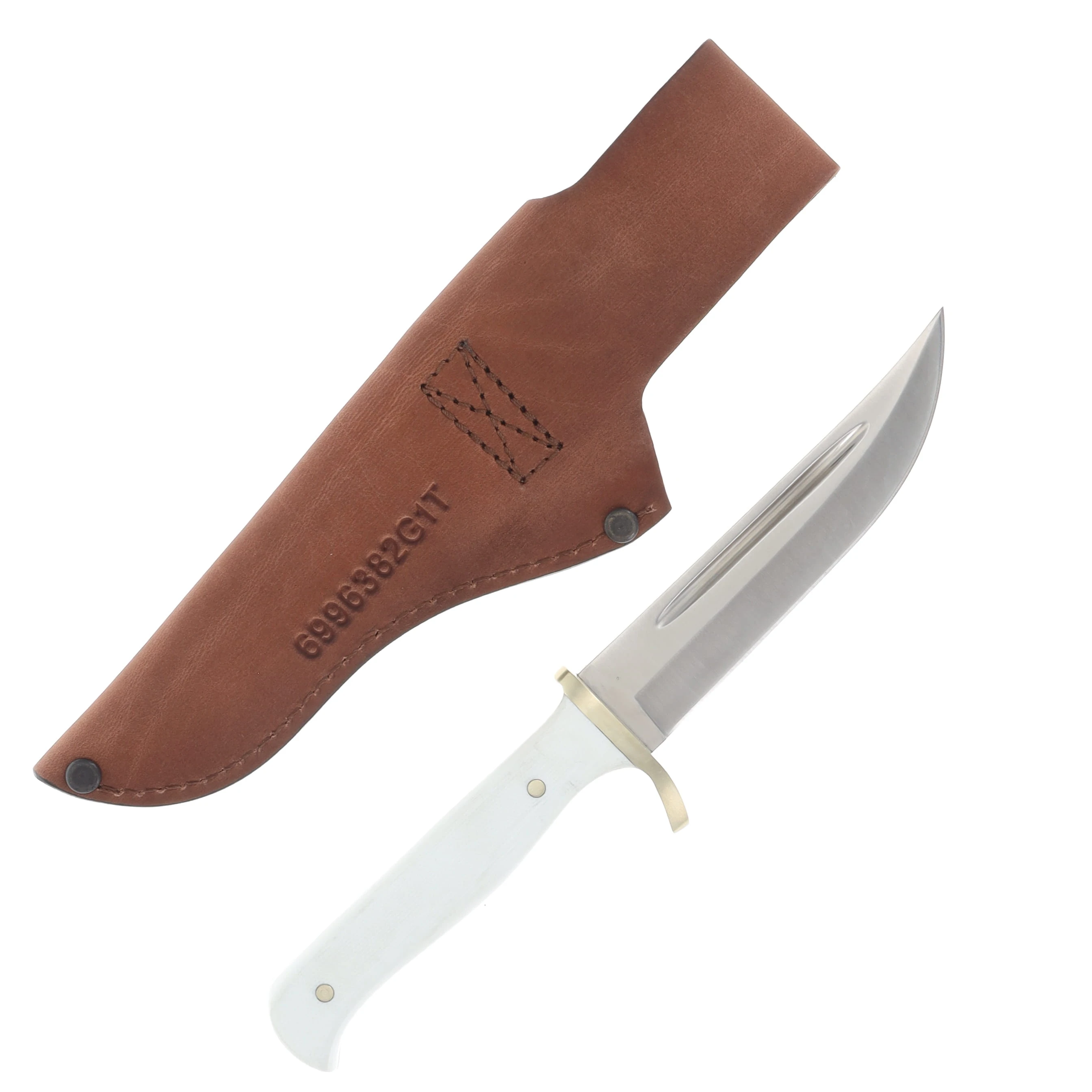 Puma SGB Trail Guide White G10 Hunting Knife 4.7in Upswept Blade PKC6116382G1T View 2