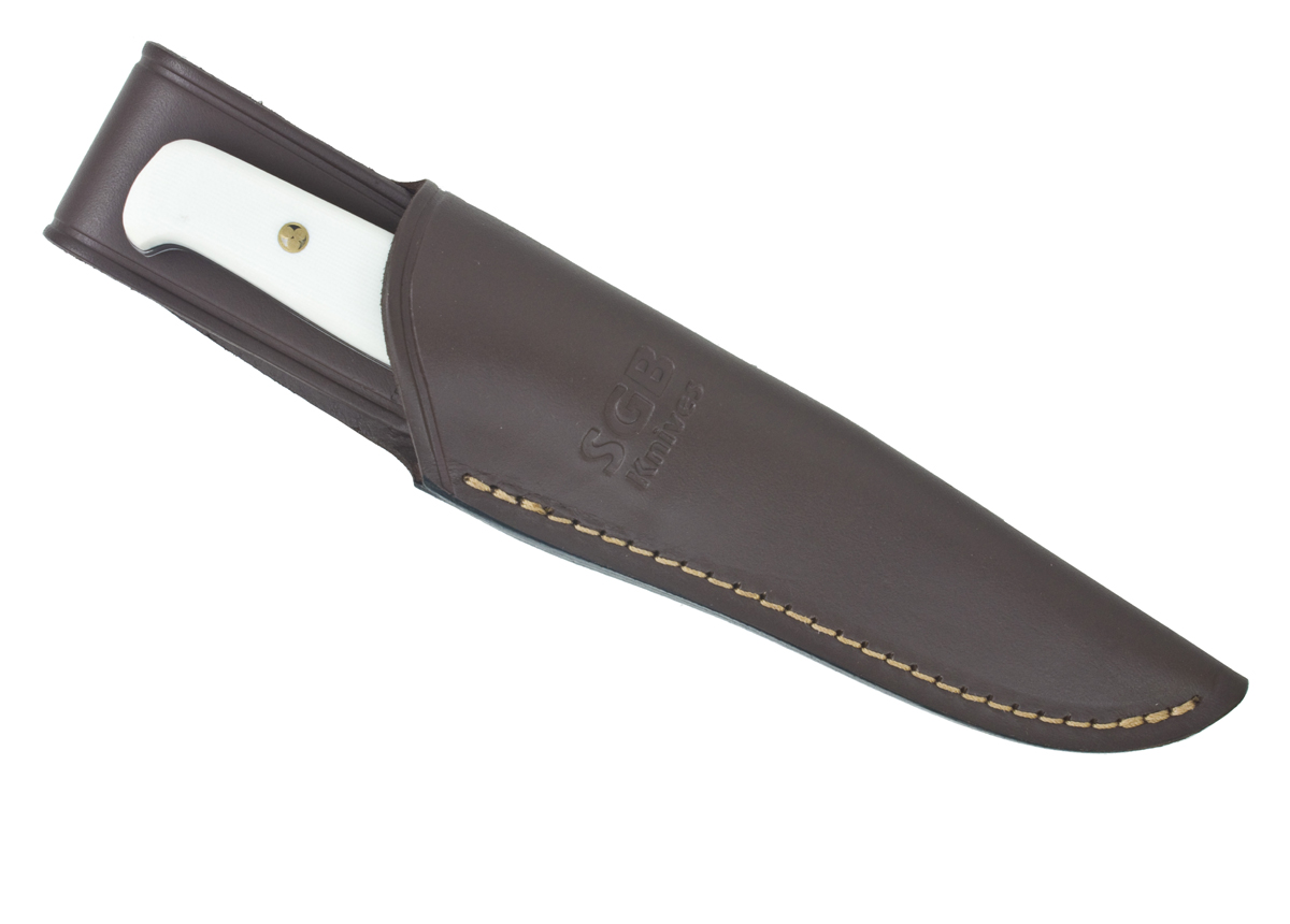 Puma SGB Hunters Pal White G10 Hunting Knife 4.0in Drop Point Blade PKC6116397G1T View 8