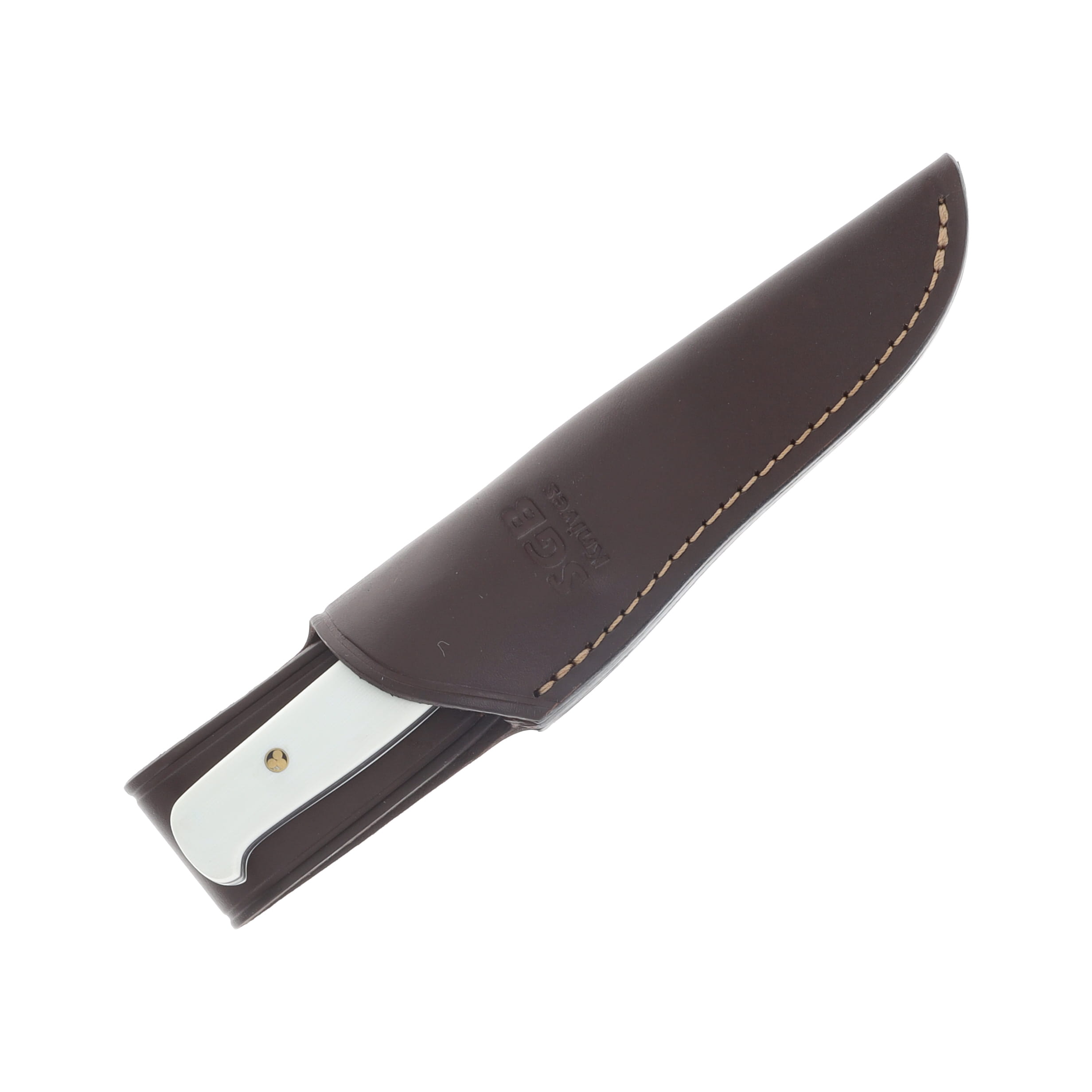 Puma SGB Hunters Pal White G10 Hunting Knife 4.0in Drop Point Blade PKC6116397G1T View 3