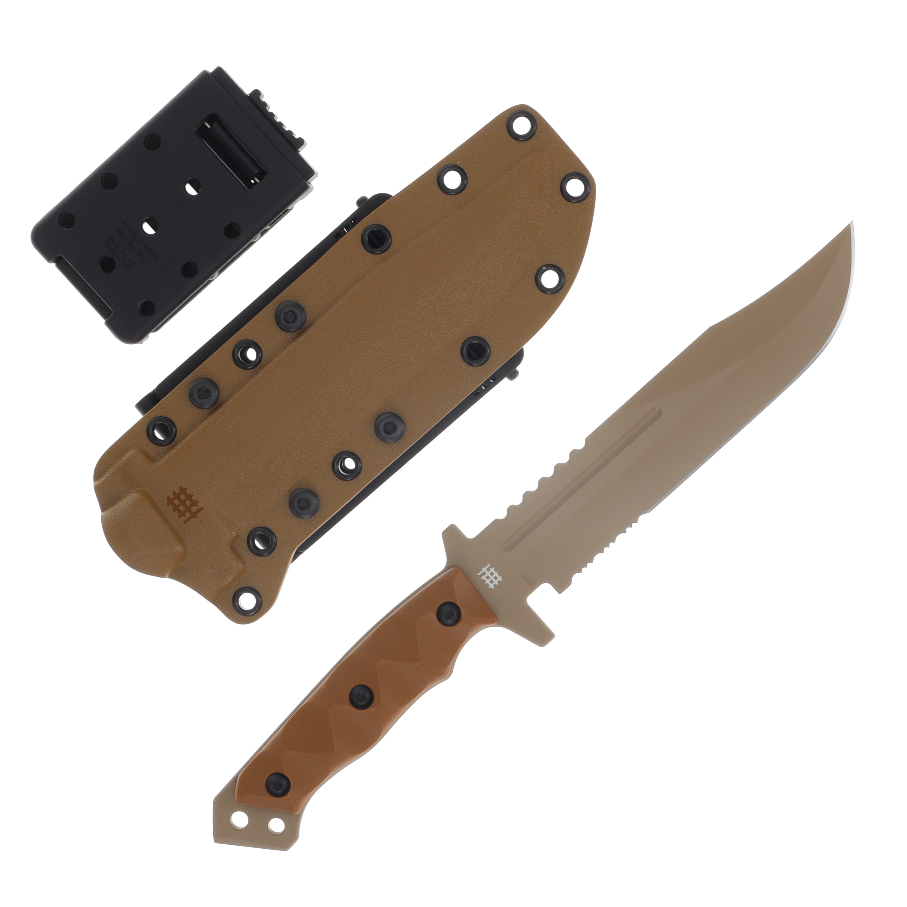Halfbreed Large Infantry Knife/Partially Serrated/Gen II/Dark Earth/Sculpted Handle/K340 LIK01PSDEG2K340 View 1