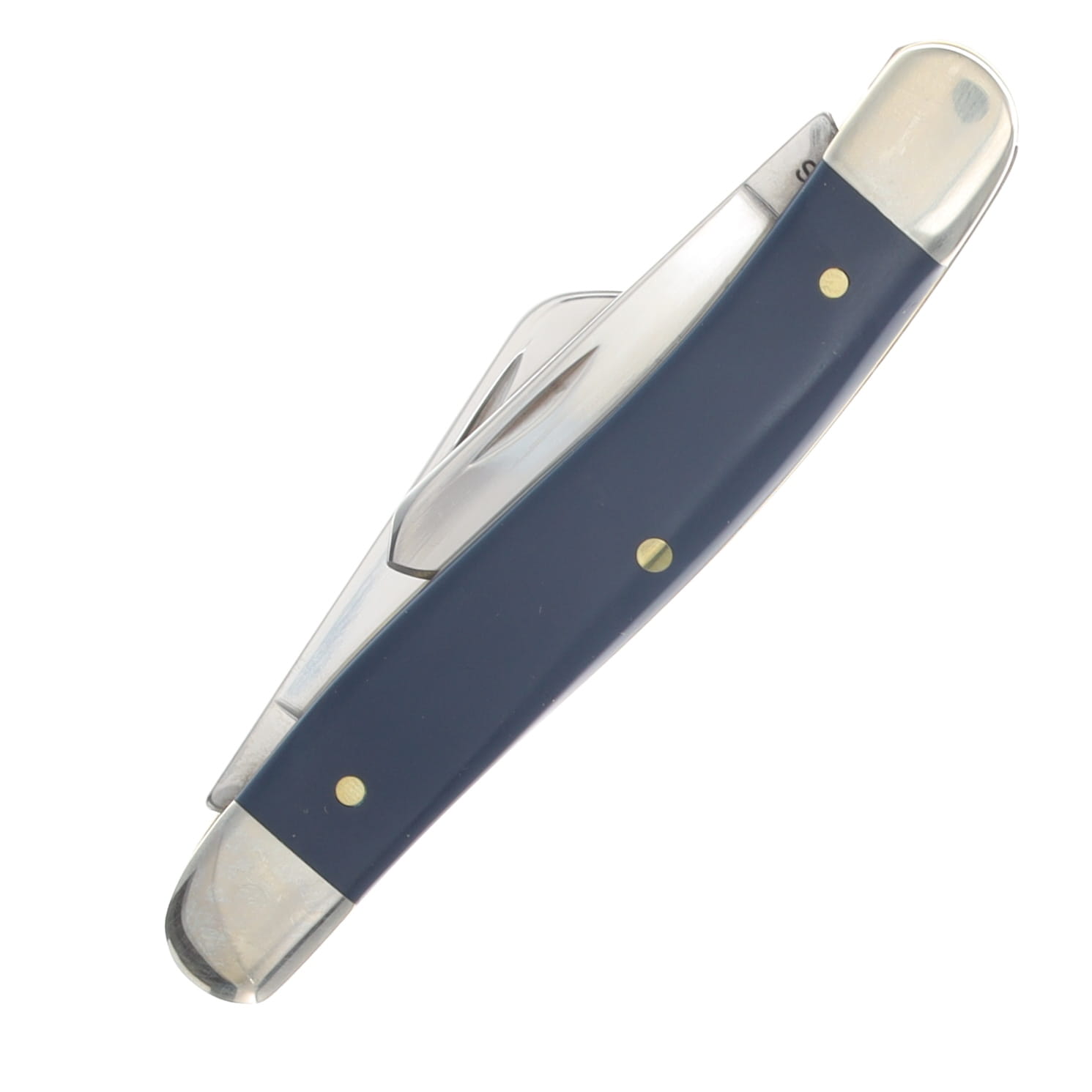 Case XX USMC Blue Smooth Synthetic Medium Stockman Folding Knife CA13209 View 4