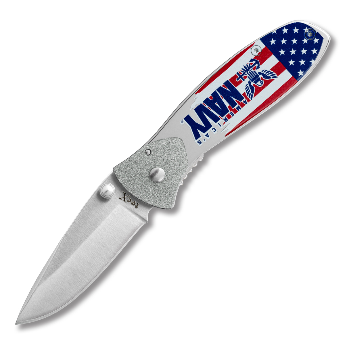 Tec-X Tags-L Folding Knife U.S. Navy/American Flag CA17732 View 2