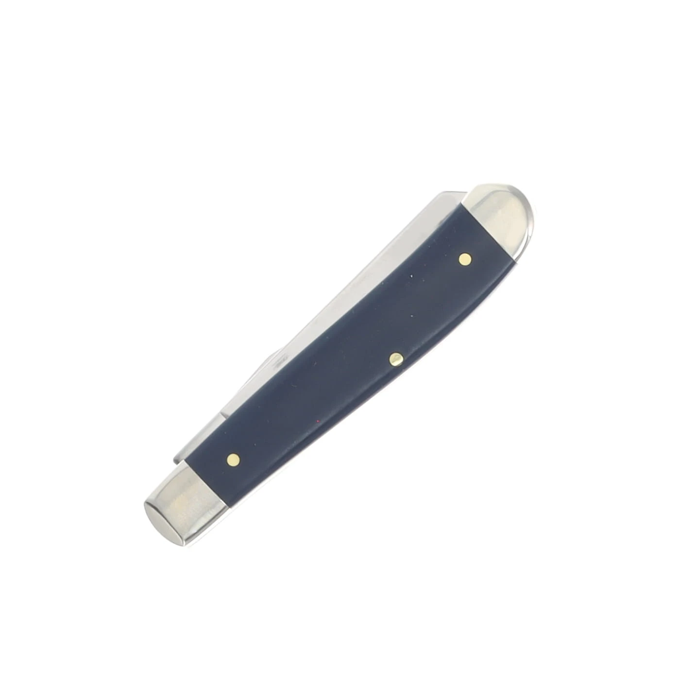 Case XX US Air Force Navy Blue Smooth Synthetic Mini Trapper Folding Knife CA32416 View 4