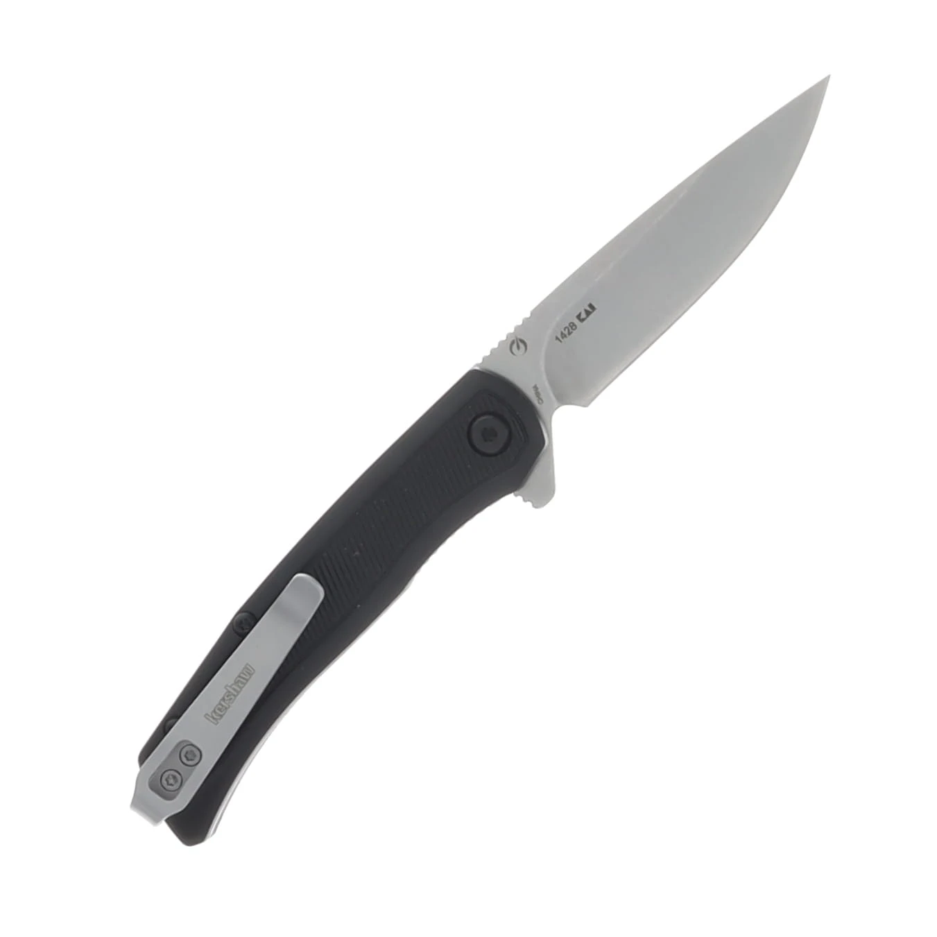 Kershaw Outfield Folding Knife 2.8 Inch Plain Stonewash Drop Point KS1428 View 2