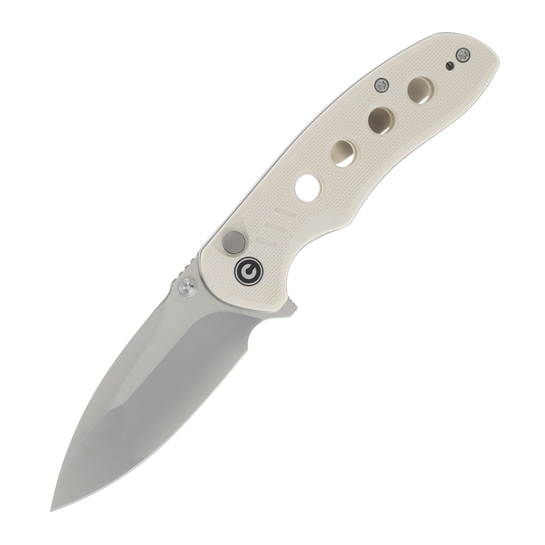 Civivi Triptych Ivory G-10 Handle Satin Finished 14C28N Blade C23085B-2 View 1