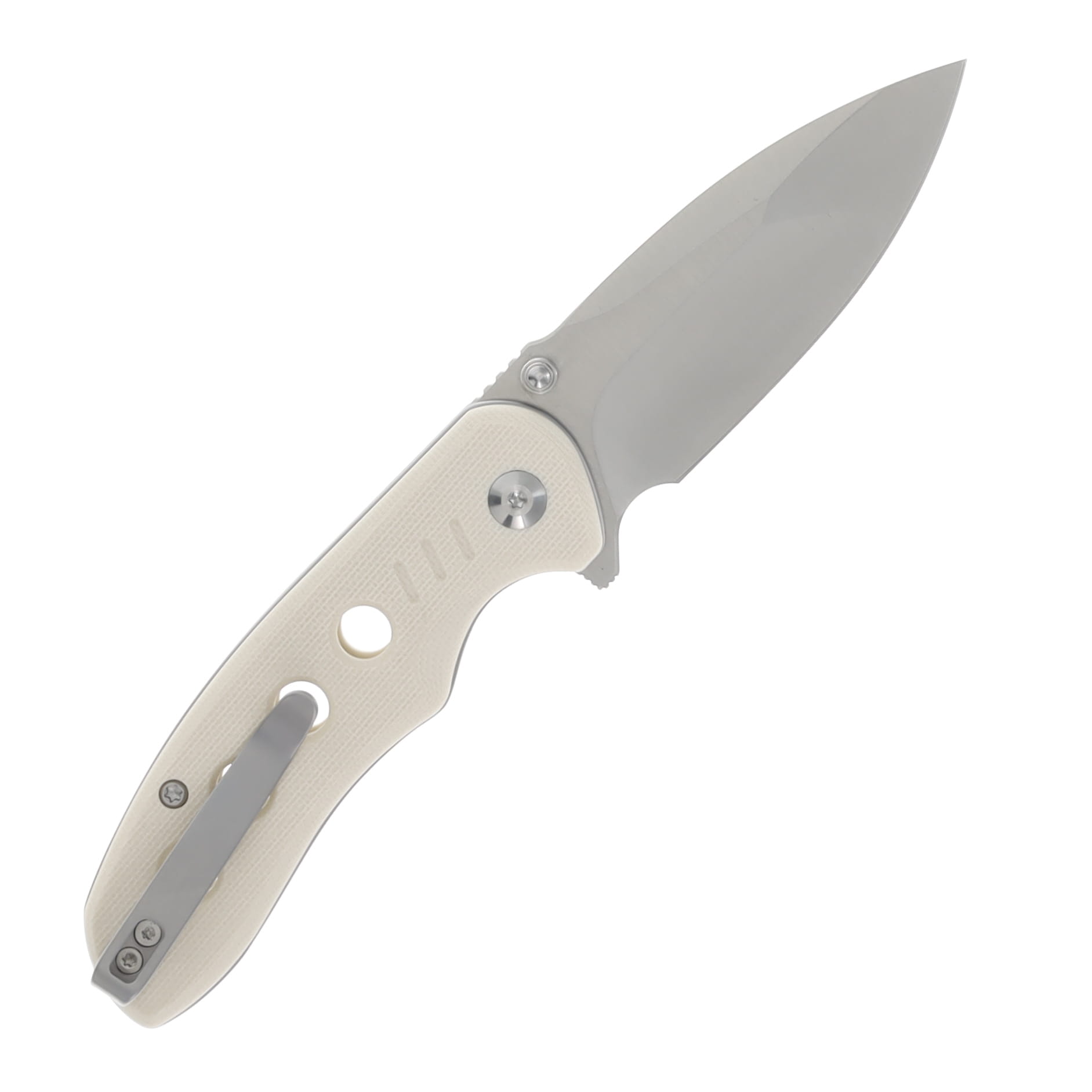 Civivi Triptych Ivory G-10 Handle Satin Finished 14C28N Blade C23085B-2 View 2