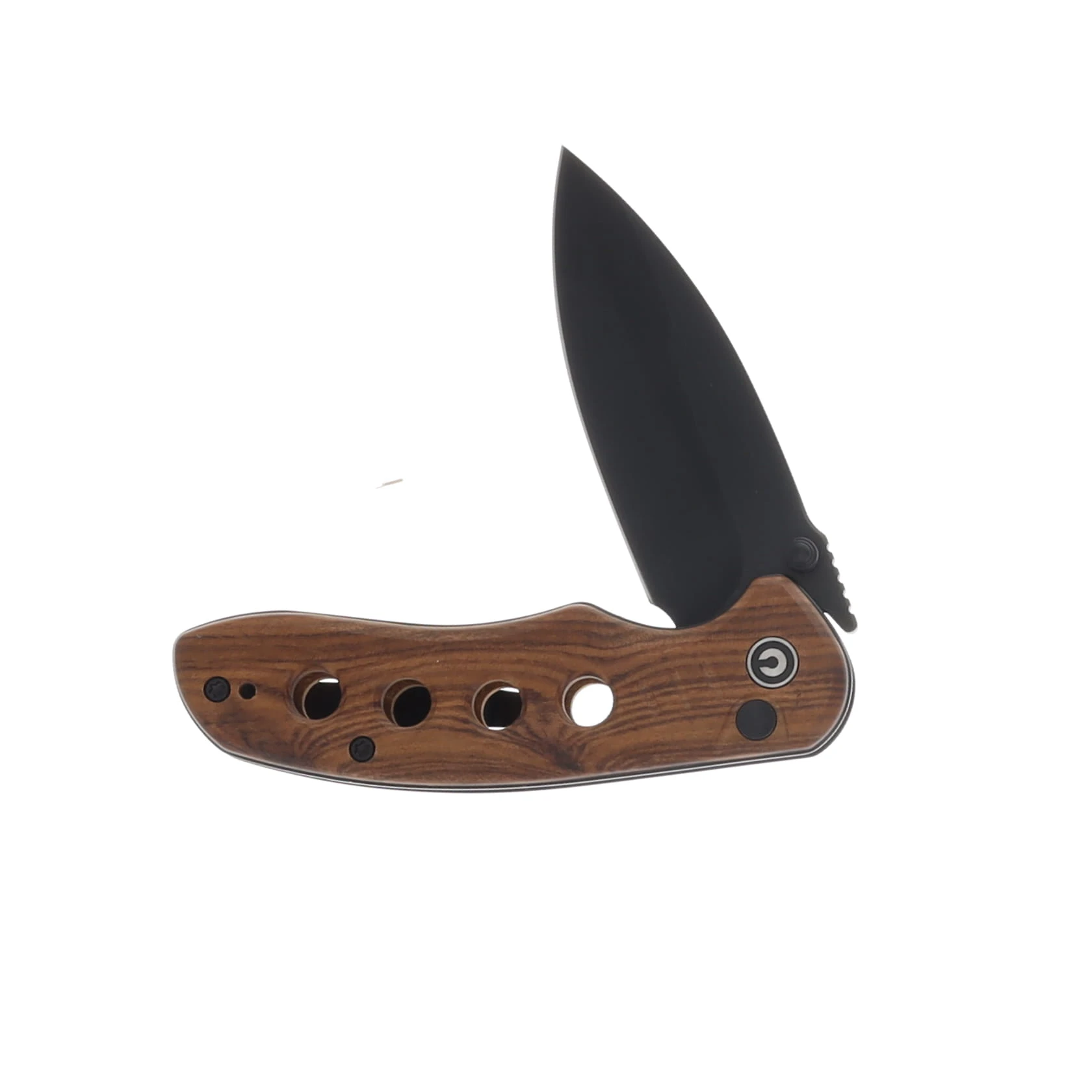 CIVIVI Triptych Guibourtia Wood Handle Black Stonewashed 14C28N Blade C23085B-3 View 3