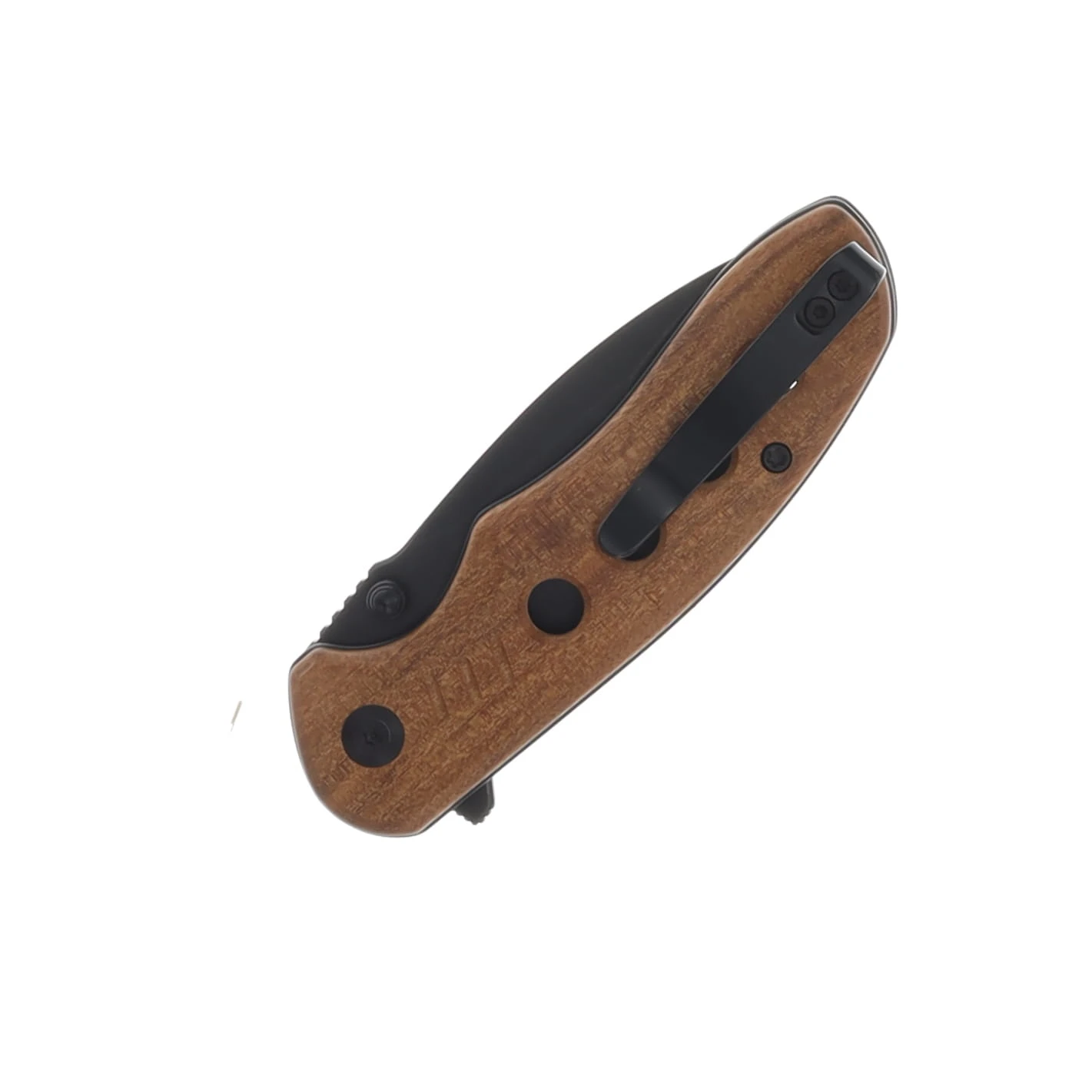 CIVIVI Triptych Guibourtia Wood Handle Black Stonewashed 14C28N Blade C23085B-3 View 4